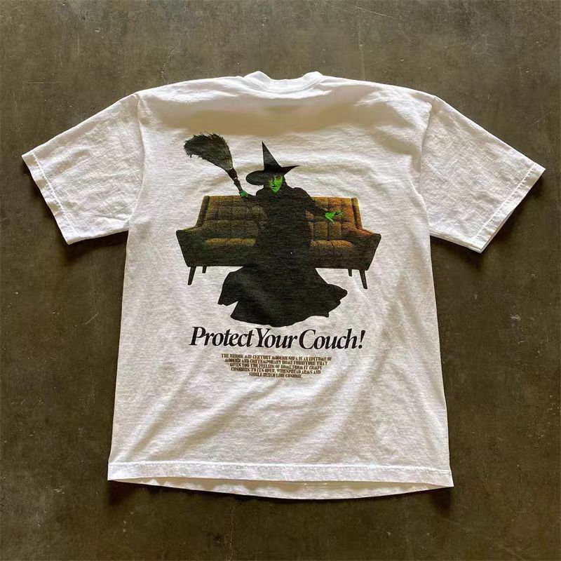 Japanese Brand × Vintage White washed vintage witch pattern cotton t-shirt Size US M / EU 48-50 / 2 - 1 Thumbnail