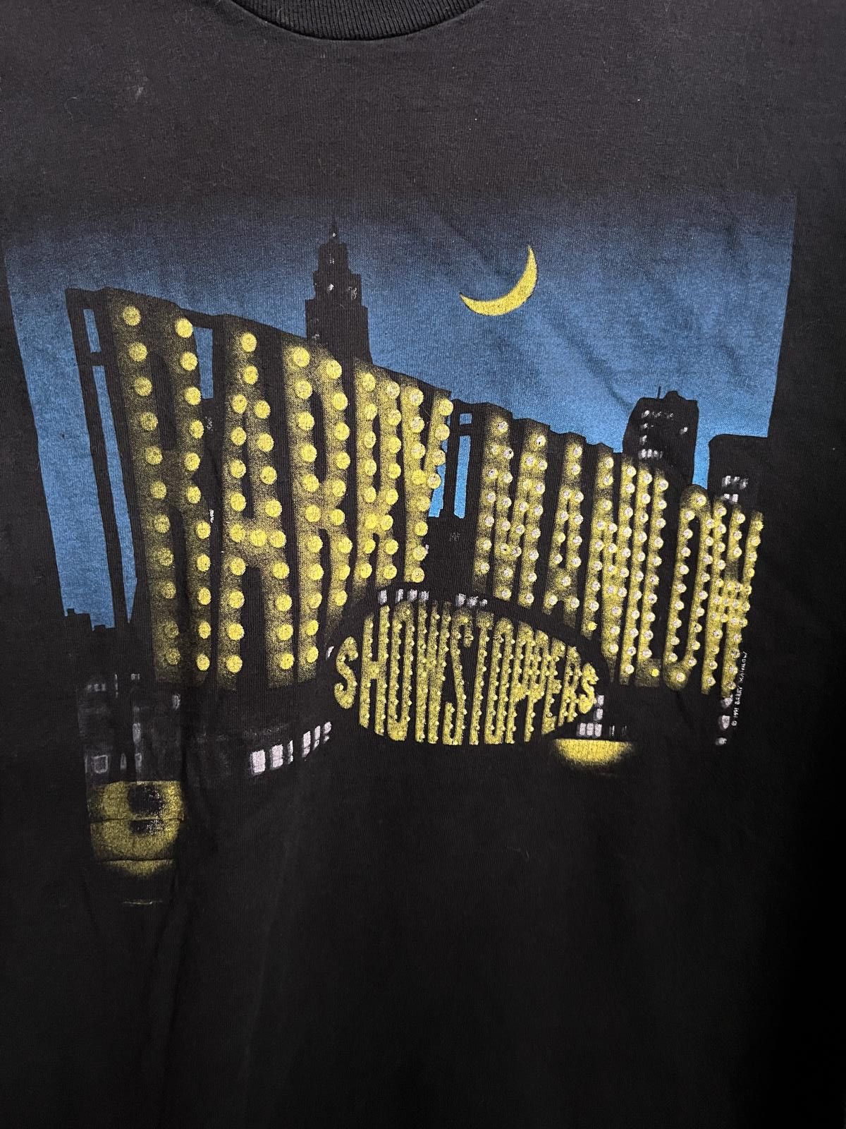 Fruit Of The Loom VTG Barry Manilow T-shirt 1991 Showstoppers Album Tee XL Size US XL / EU 56 / 4 - 4 Thumbnail