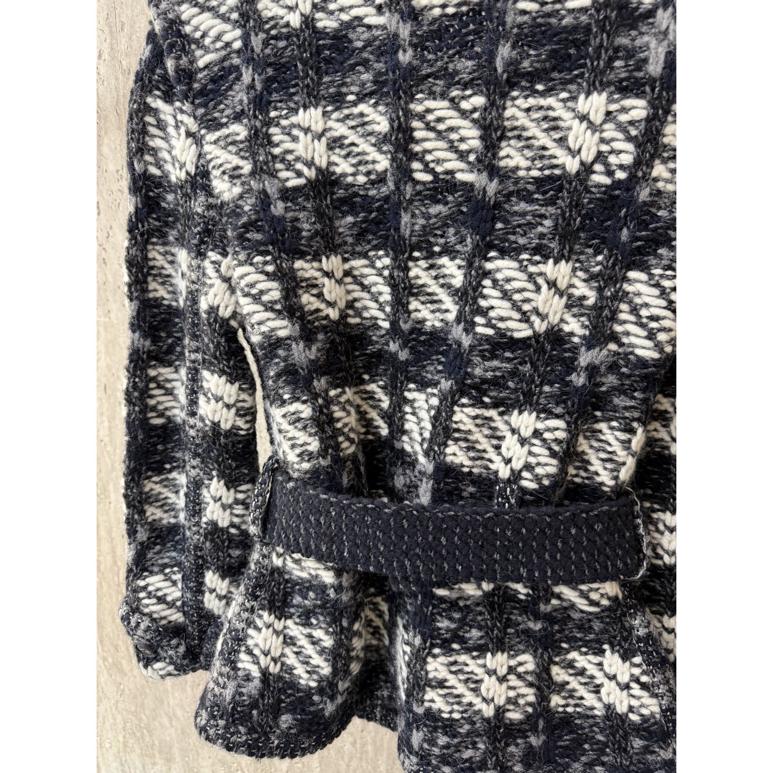Chanel Chanel Black & White Wool Blend Plaid Jacket With Belt & But Size XS / US 0-2 / IT 36-38 - 15 Thumbnail