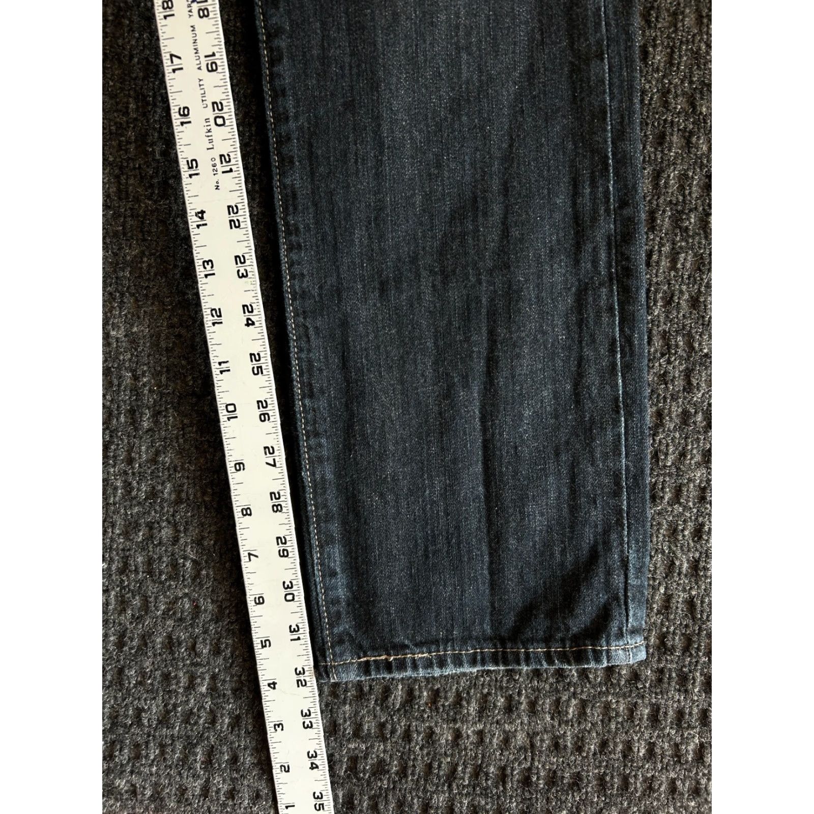 Levi's VINTAGE Levi’s 501 Jeans 31 x 32 Dark Indigo Denim Button Fly Grunge Skater 90s Mens Size US 31 - 6 Thumbnail