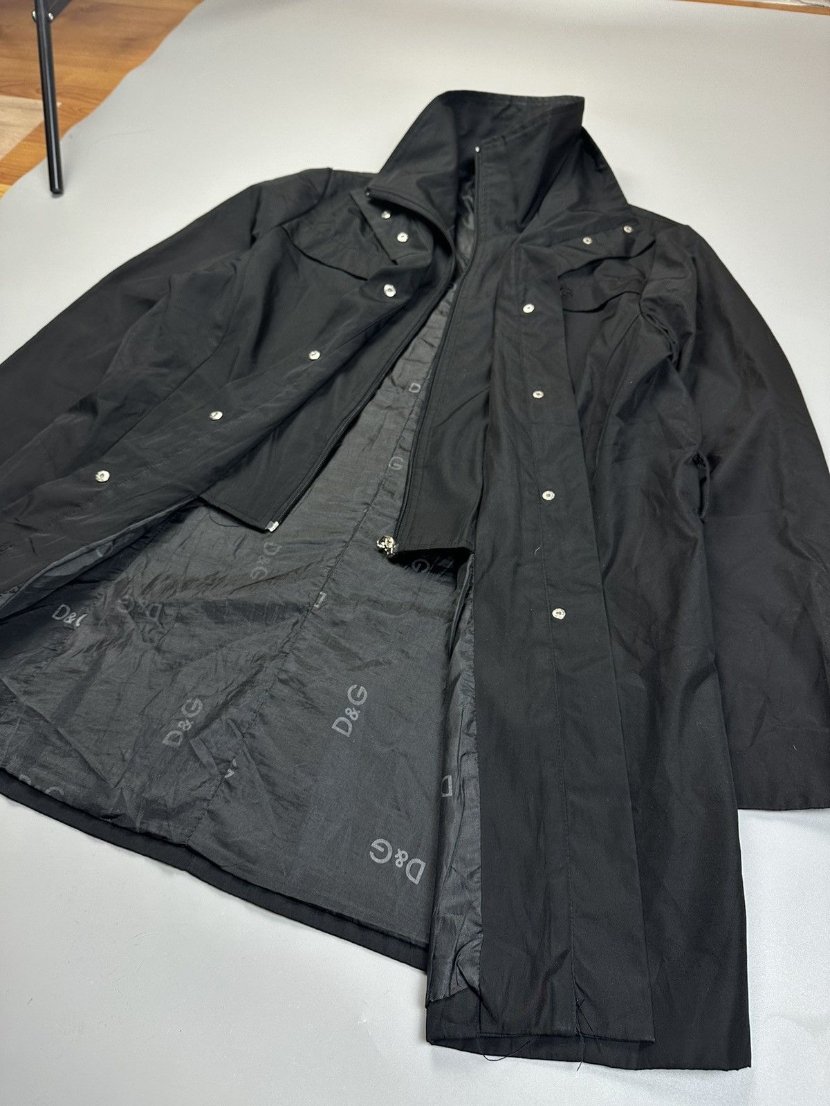 Dolce & Gabbana × Vintage Dolce&Gabbana Archive Long Trench Zip Coat Size XL / US 12-14 / IT 48-50 - 5 Thumbnail