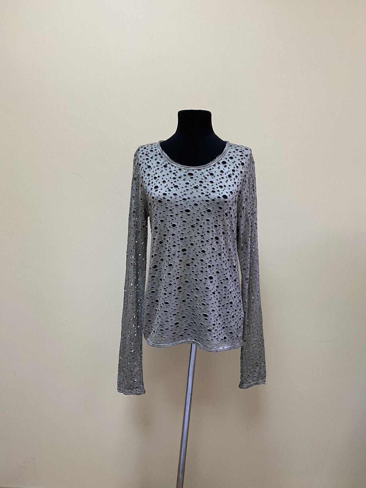 Rundholz Rundholz Dip Women’s Distressed Long Sleeve Top Size M-L Size M / US 6-8 / IT 42-44 - 4 Thumbnail