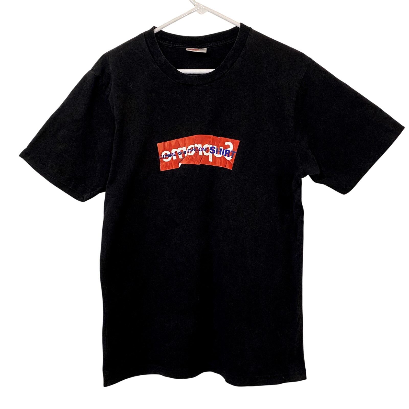 Zara Supreme X Comme Des Garcons Black Crew Neck Tshirt Size US M / EU 48-50 / 2 - 3 Thumbnail