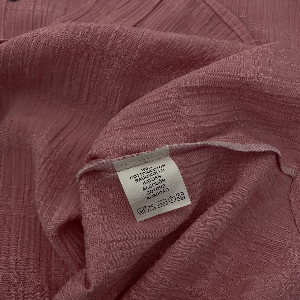 VERSACE VINTAGE PINK BUTTON UP SHIRT 90s