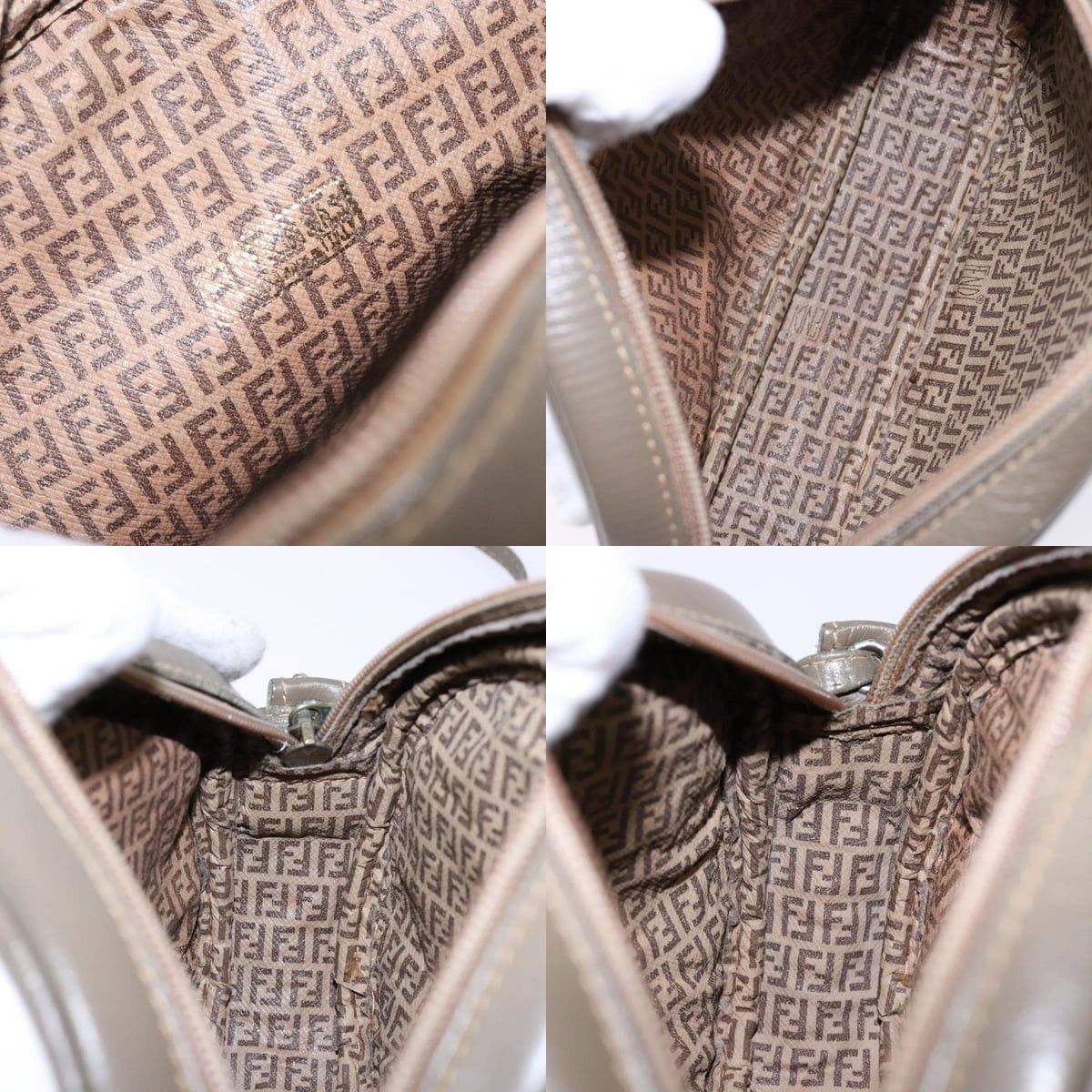 Fendi FENDI Zucchino Canvas Shoulder Bag Pvc Brown Size ONE SIZE - 12 Thumbnail