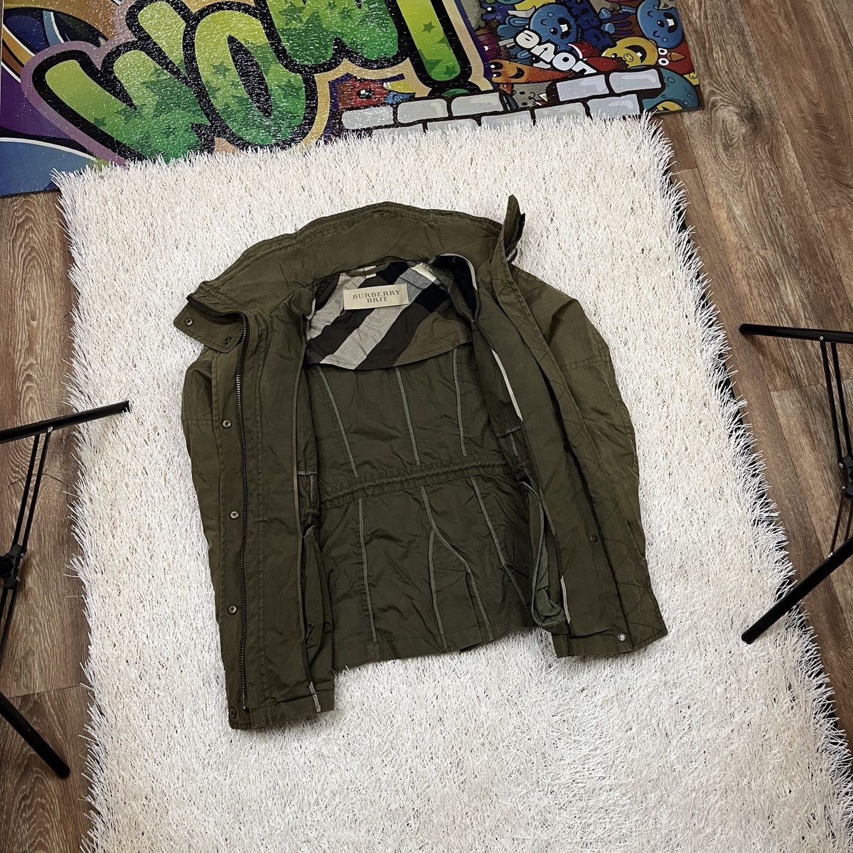 Burberry Burberry Brit Jacket Khaki Double-Breasted Belted Trench Size XS / US 0-2 / IT 36-38 - 3 Thumbnail