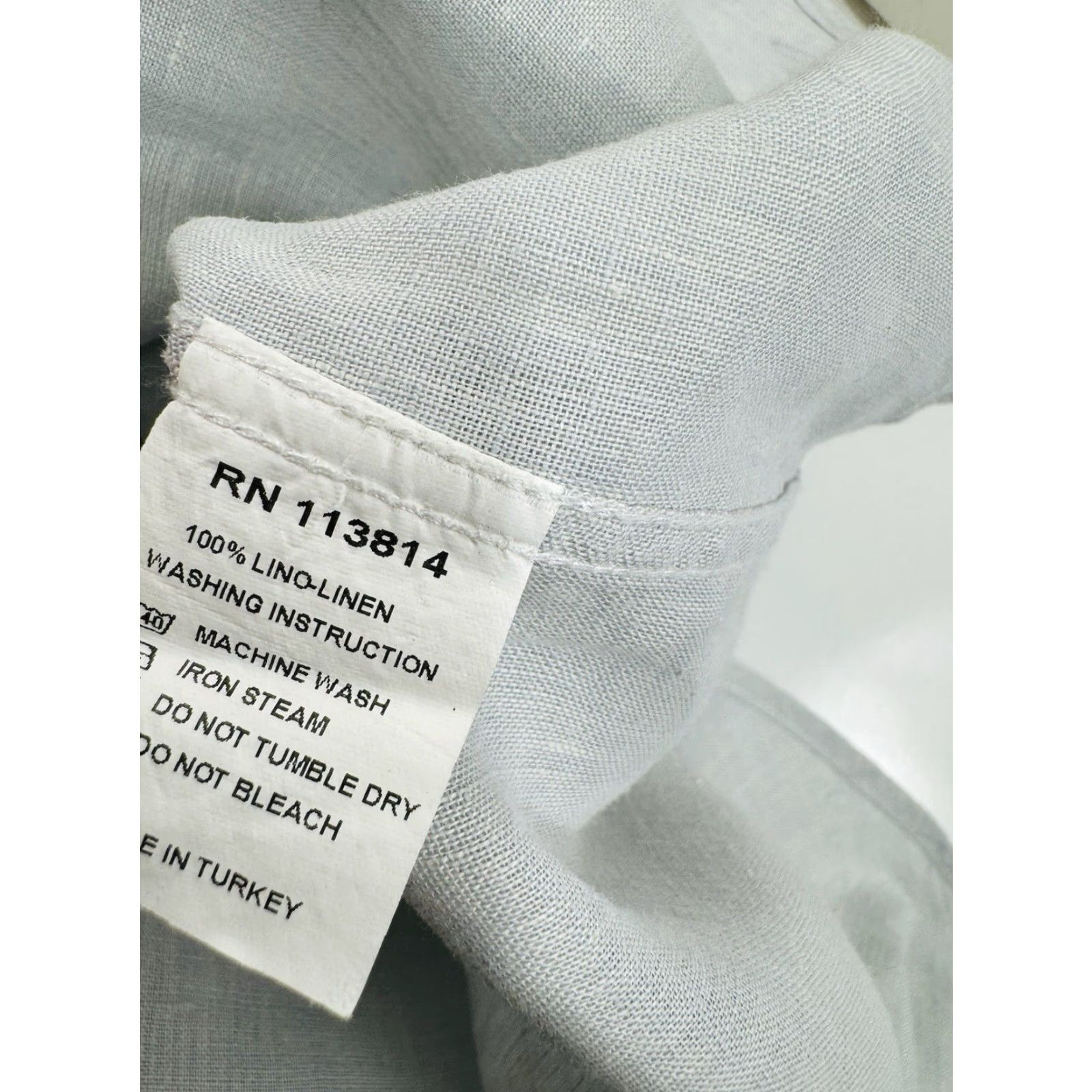 Billy Reid BILLY REID LINEN Mens XL Shirt Button-Up Long Sleeve Full Cut Work Style EXCELLENT Gray Size US XL / EU 56 / 4 - 5 Thumbnail