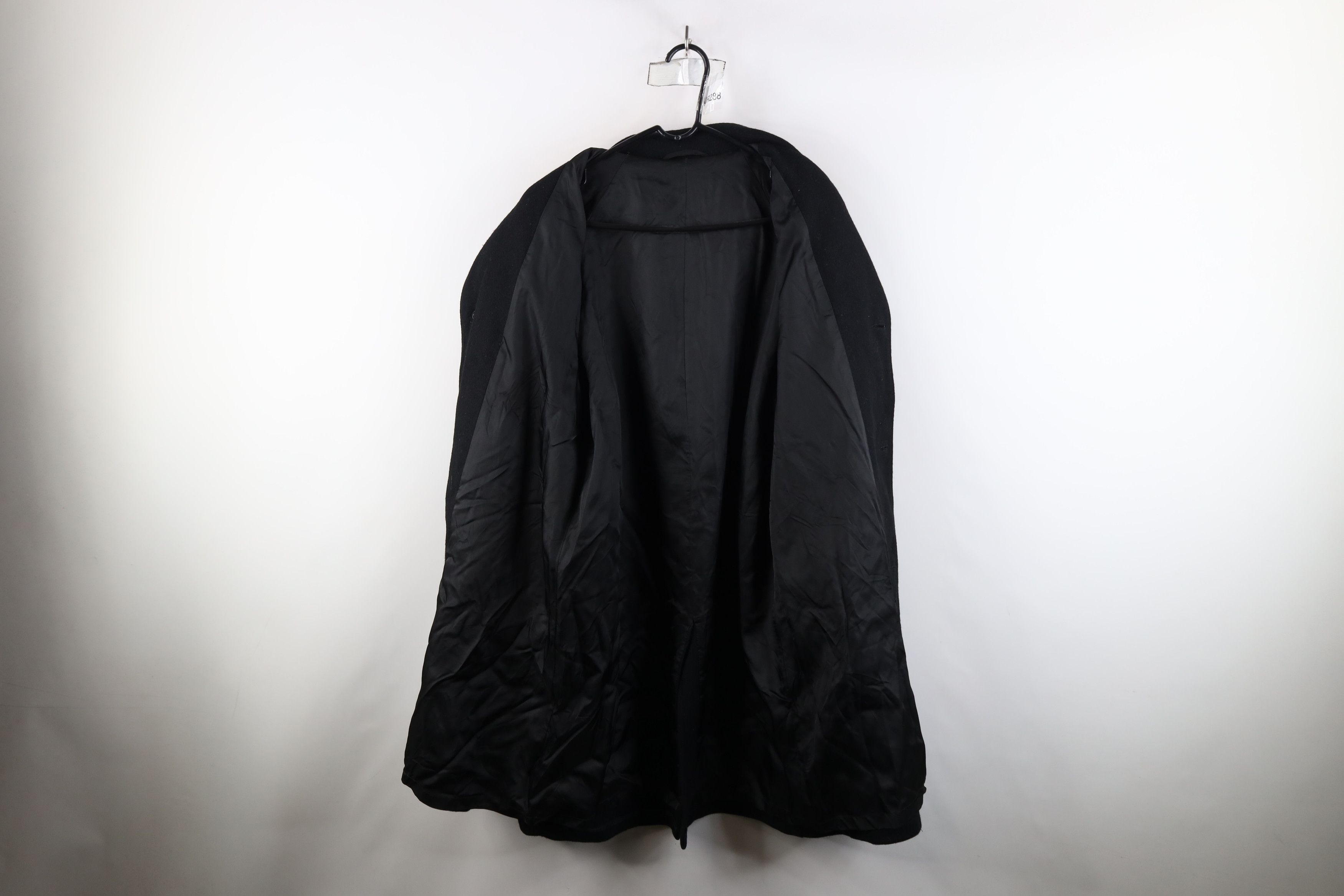 Vintage Vintage 50s Rockabilly Full Button Overcoat Jacket Black USA Size US XXL / EU 58 / 5 - 7 Thumbnail