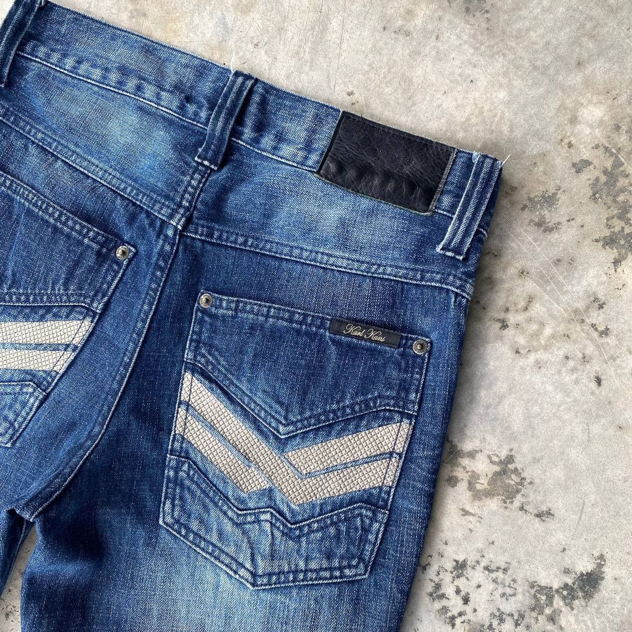 Karl Kani BJ05-25 KARL KANI DISTRESSED REPAIRED DENIM TIGER-CLAW MARK Size US 30 / EU 46 - 11 Thumbnail