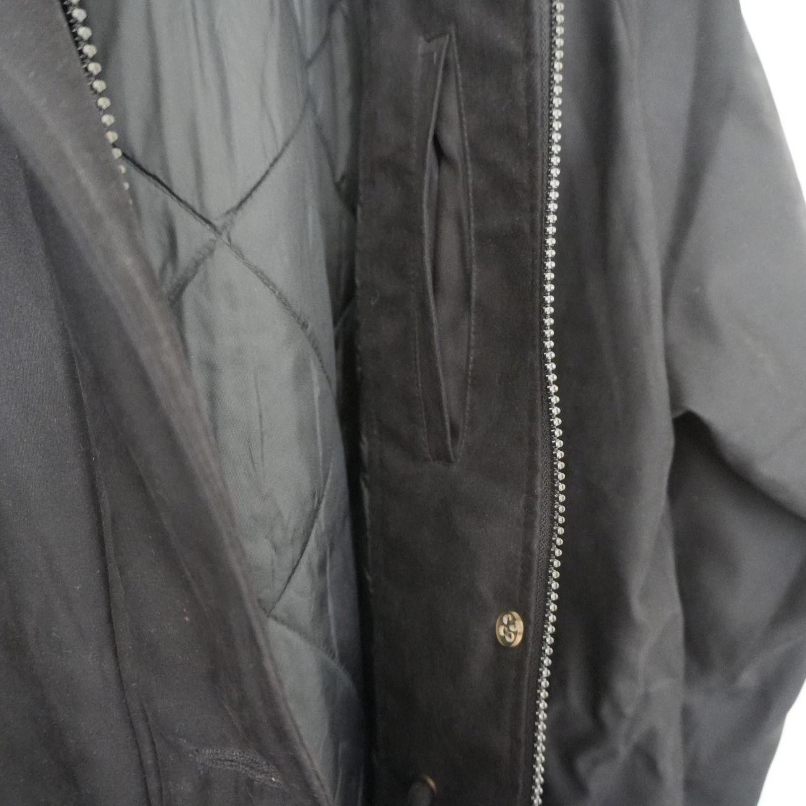 London Fog London Fog Coat Men's M Black Suede Full Zip Button Down Size US M / EU 48-50 / 2 - 7 Thumbnail