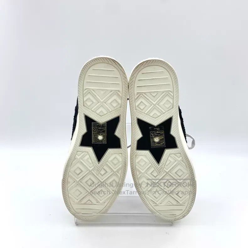Dior Dior Black floral embroidery lace-up casual flat board sho Size US 5 / IT 35 - 5 Thumbnail