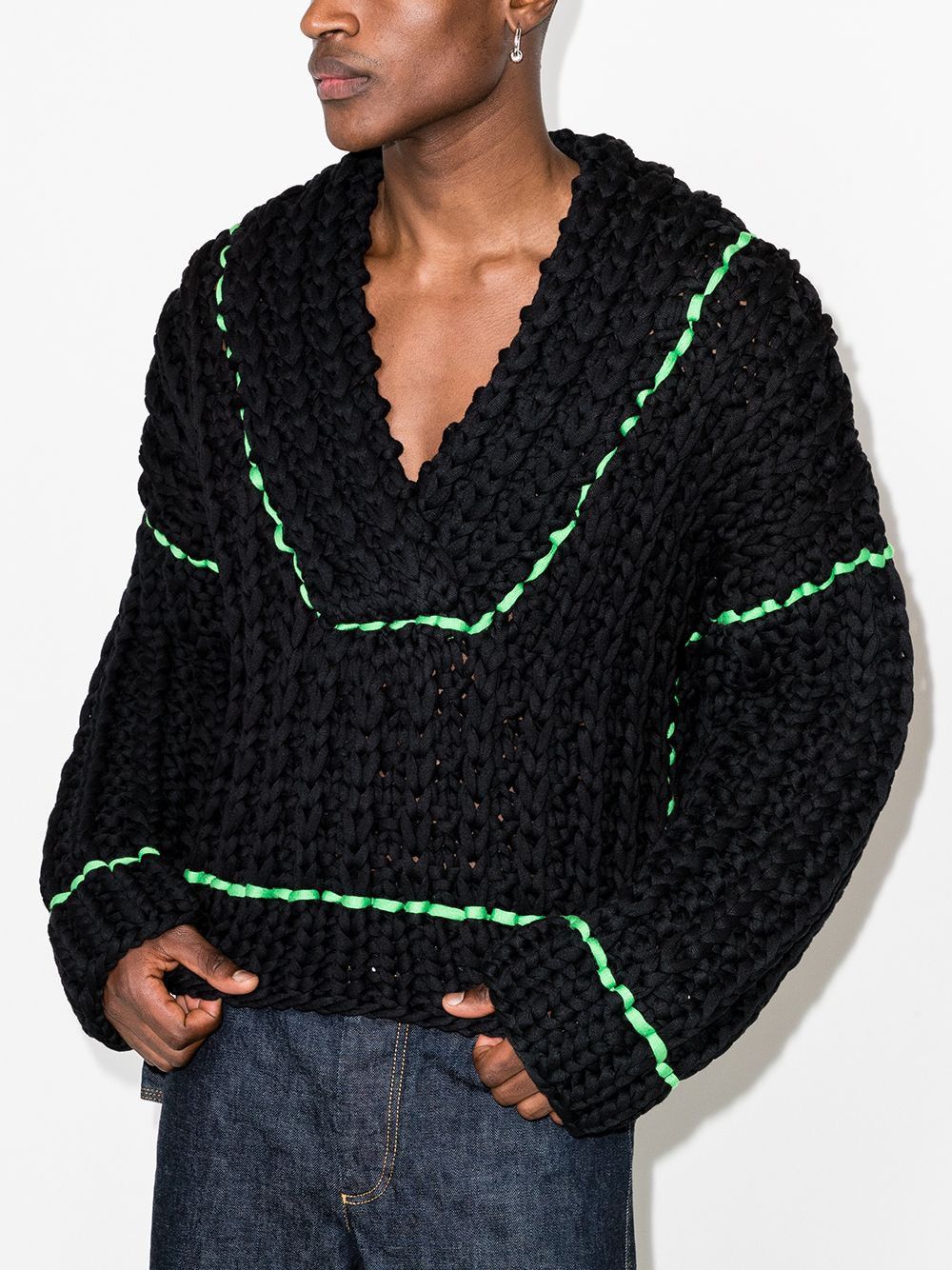 Bottega Veneta SS21 Waffle-Knit Sweater Size US L / EU 52-54 / 3 - 12 Thumbnail