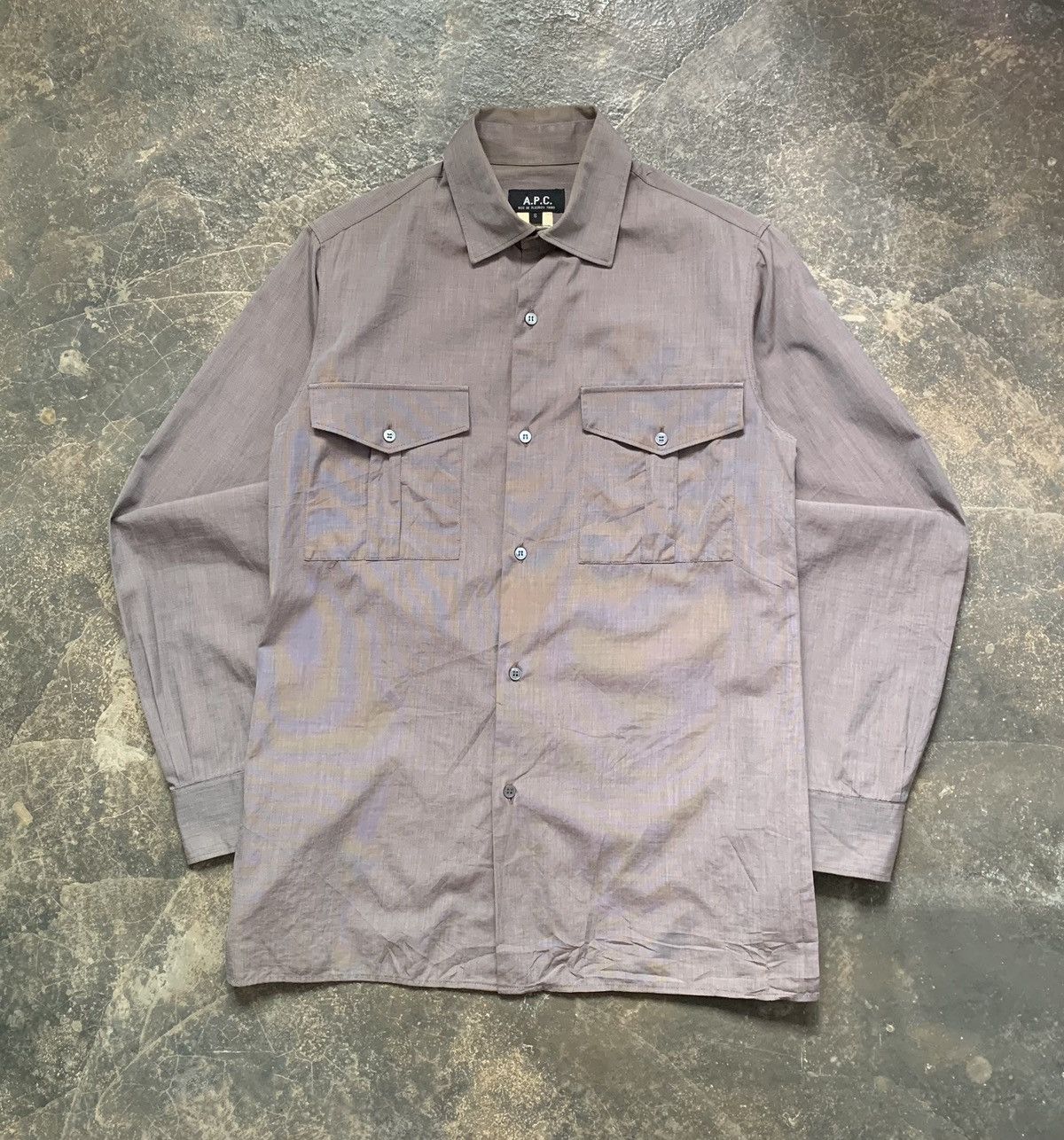 A.P.C. Vintage double pocket shirt Size US S / EU 44-46 / 1 - 1 Thumbnail
