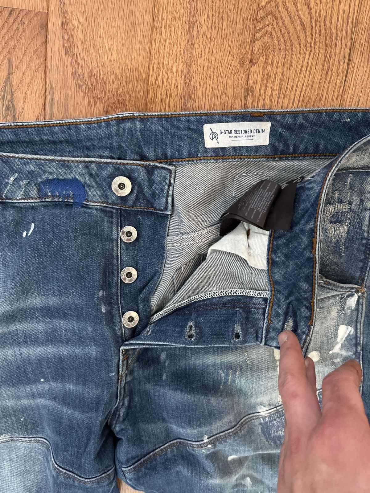 G-Star × Vintage G-Star RAW 5620 3D Slim denim jeans size 34/32 Size US 34 / EU 50 - 4 Thumbnail