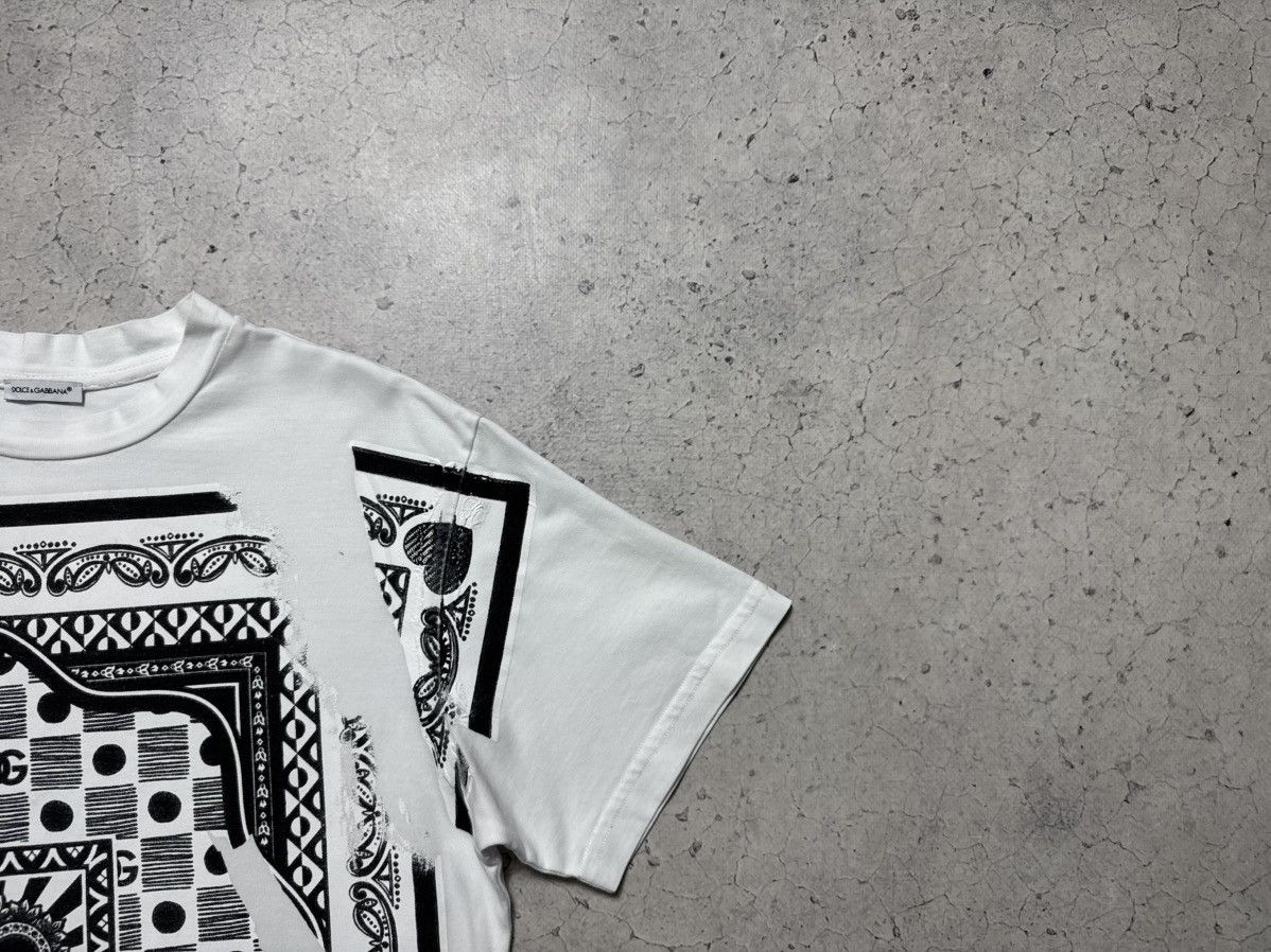Dolce & Gabbana Dolce & Gabbana DG Bandana White Luxury T-Shirt Size US S / EU 44-46 / 1 - 3 Thumbnail