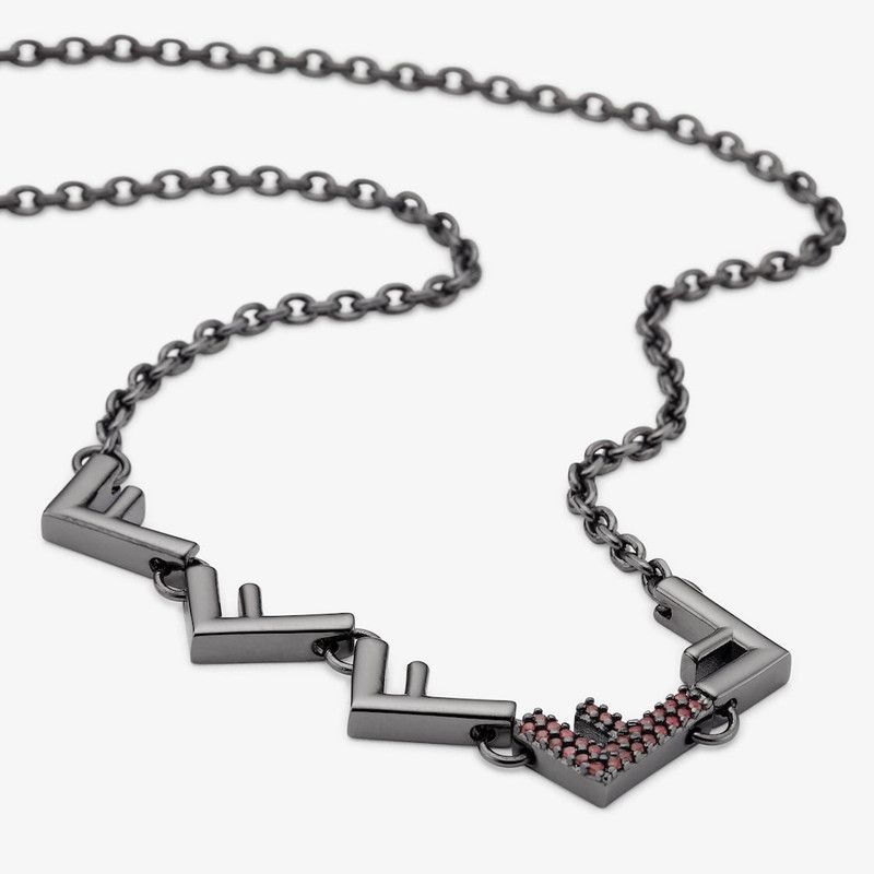 Fendi o1s1wg111225 Size: OS/ Fendi Five Necklace in Silver Size ONE SIZE - 2 Thumbnail
