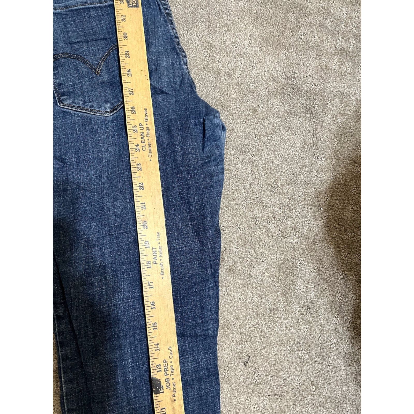 Levi's VINTAGE Levi's 721 High-Rise Skinny Women's Jeans 29x26 Blue Medium Wash Regular 29 Inseam 26 in Women Jeans Stretch Button Zipper Pacific Size 29" - 7 Thumbnail