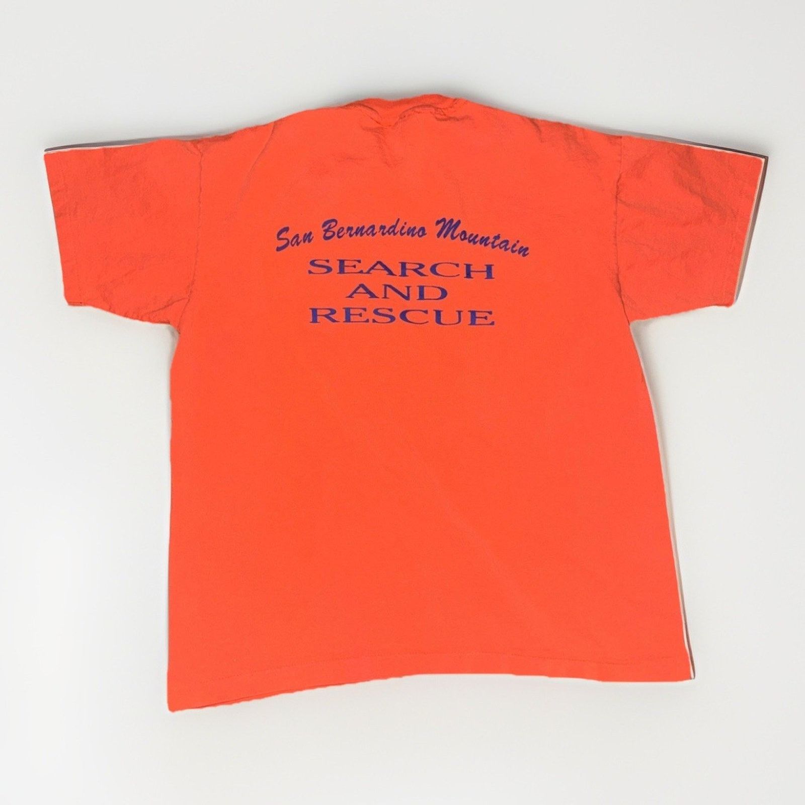 Anvil Vintage Anvil Pocket T-Shirt Orange L Mountain Rescue USA Size US L / EU 52-54 / 3 - 5 Thumbnail