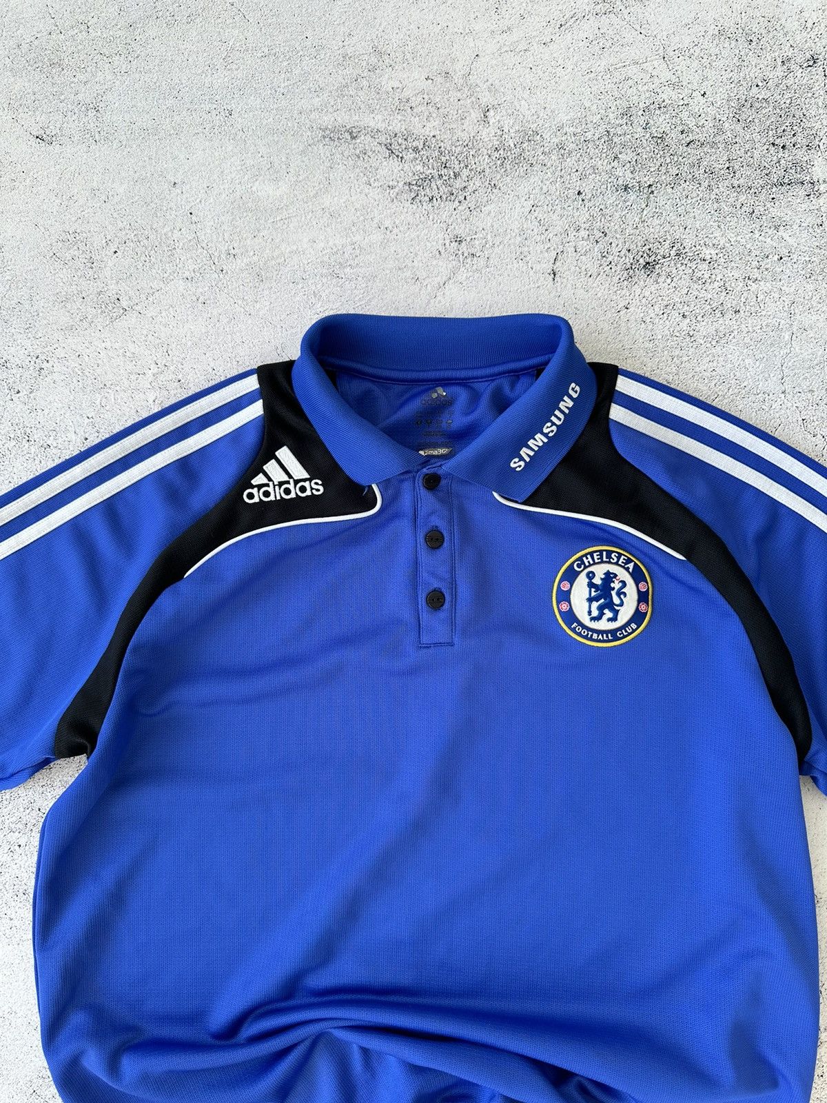 Adidas Adidas Chelsea 2007/2008 Vintage Polo Shirt Size US L / EU 52-54 / 3 - 4 Thumbnail
