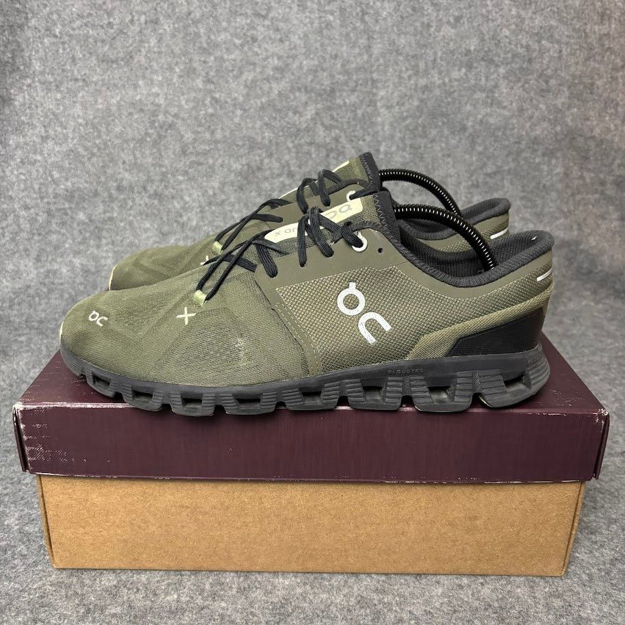On On Cloud X 3 Olive Reseda Running Shoes Mens Size 10.5 US Size US 10.5 / EU 43-44 - 4 Thumbnail