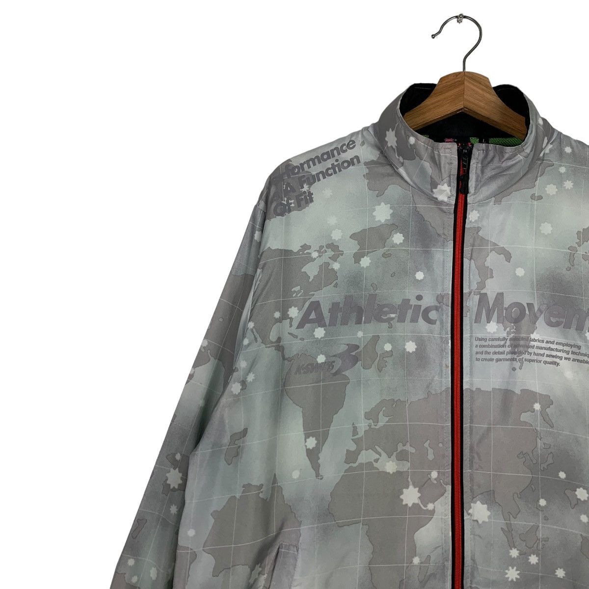 Japanese Brand K.SWISS Athletic Movement Big Logo Camo Light Jacket 0114-C6 Size US L / EU 52-54 / 3 - 7 Thumbnail