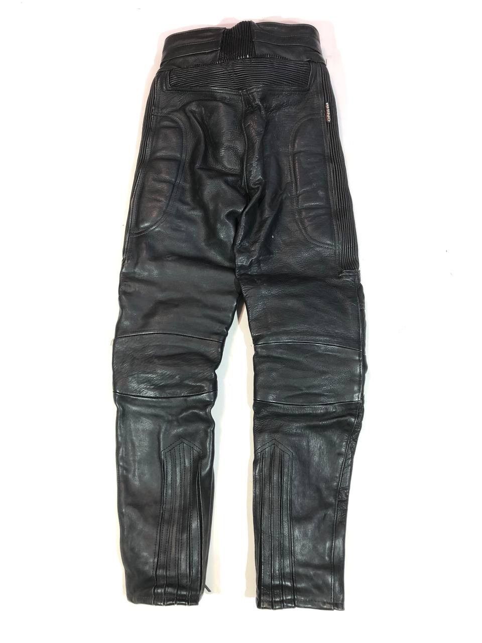 Leather Rhino Leather Moto Biker Pants Vintage Size US 27 - 3 Thumbnail