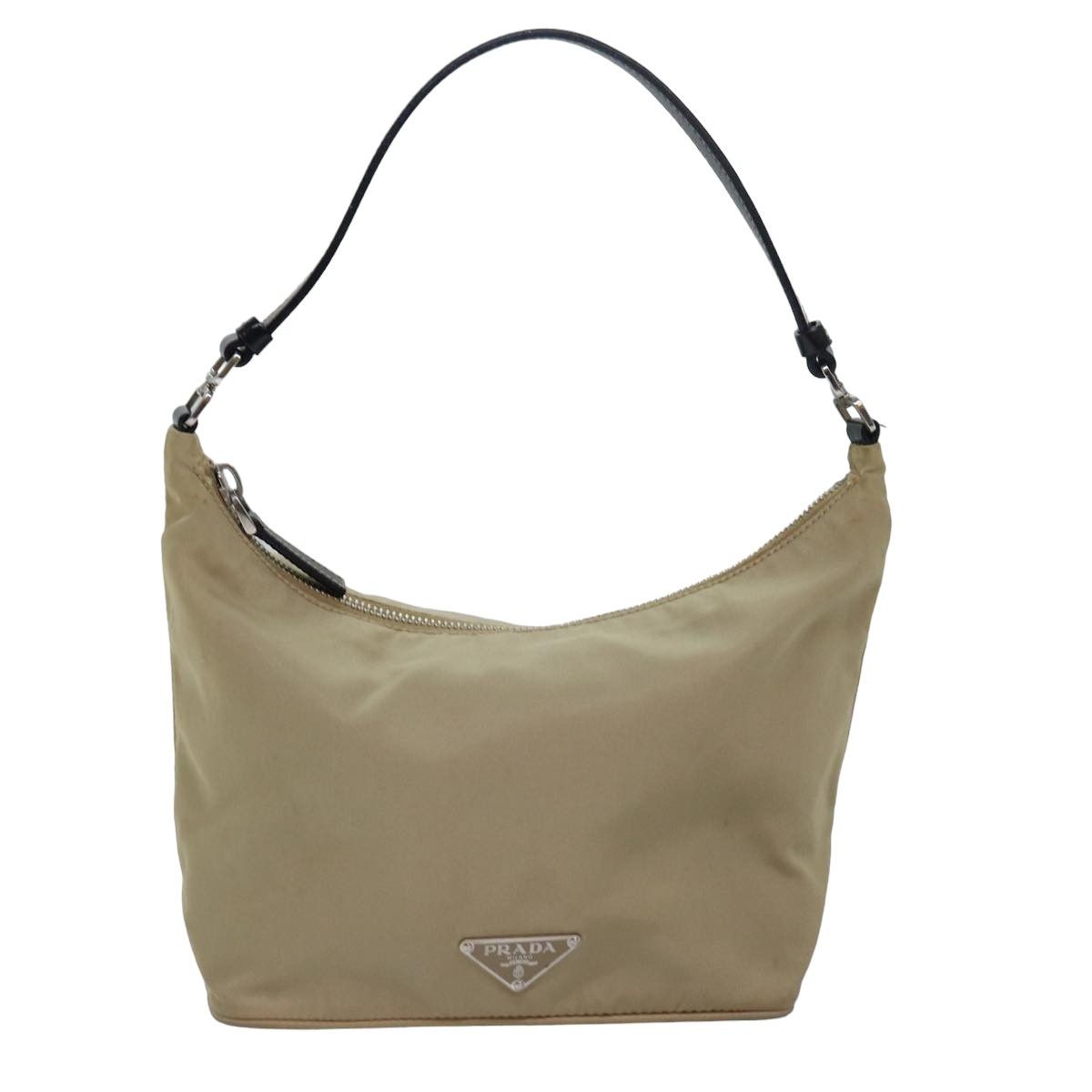 Prada Tessuto Beige Synthetic Shoulder Bag (Pre-Owned) Size ONE SIZE - 1 Thumbnail