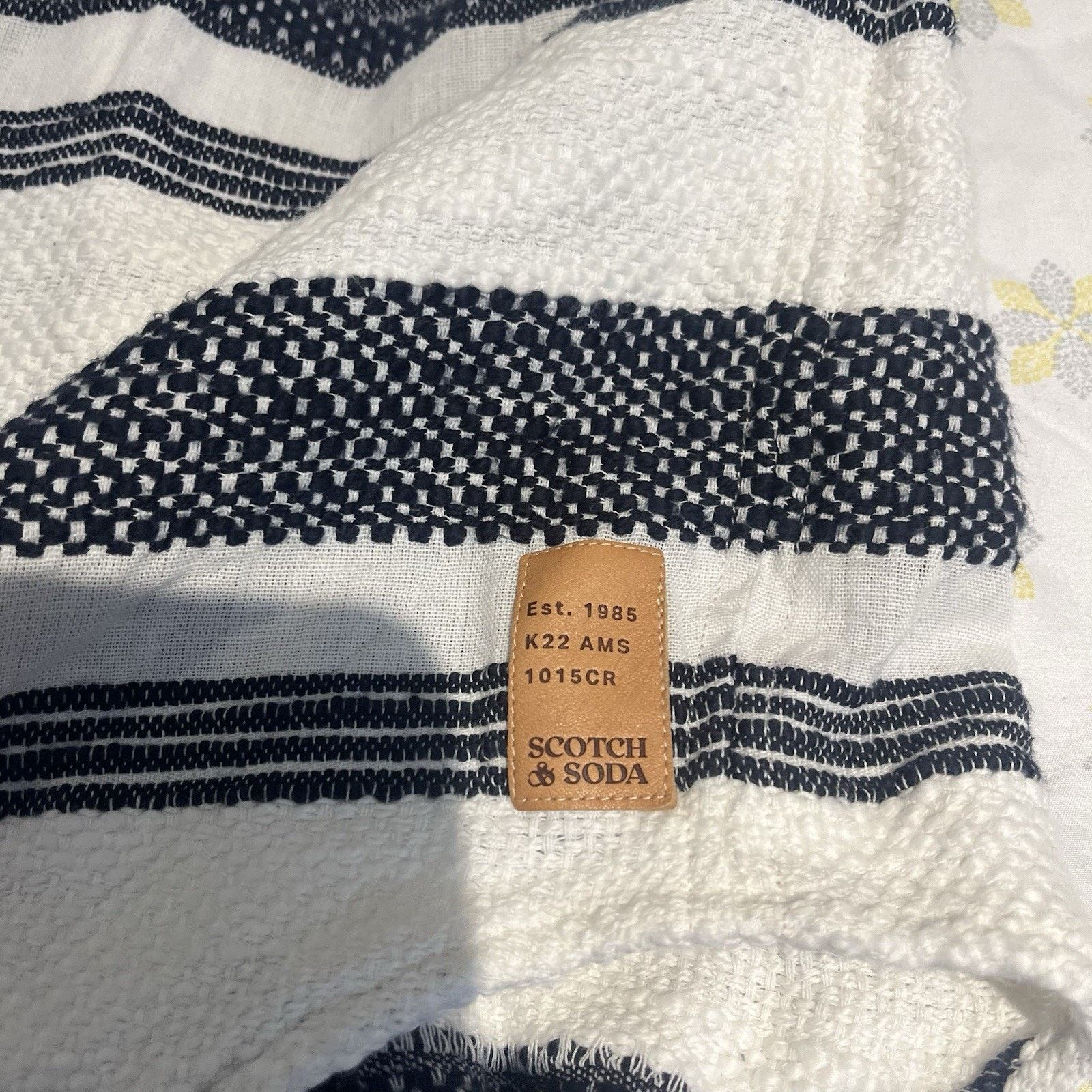 Scotch & Soda Scotch & Soda men's M Basketweave voile button up shirt Size US M / EU 48-50 / 2 - 8 Thumbnail