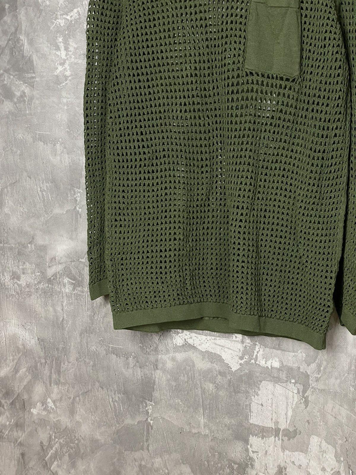 Japanese Brand × Vintage Avant Garde Mesh Net Knit Sweater Size L / US 10 / IT 46 - 5 Thumbnail