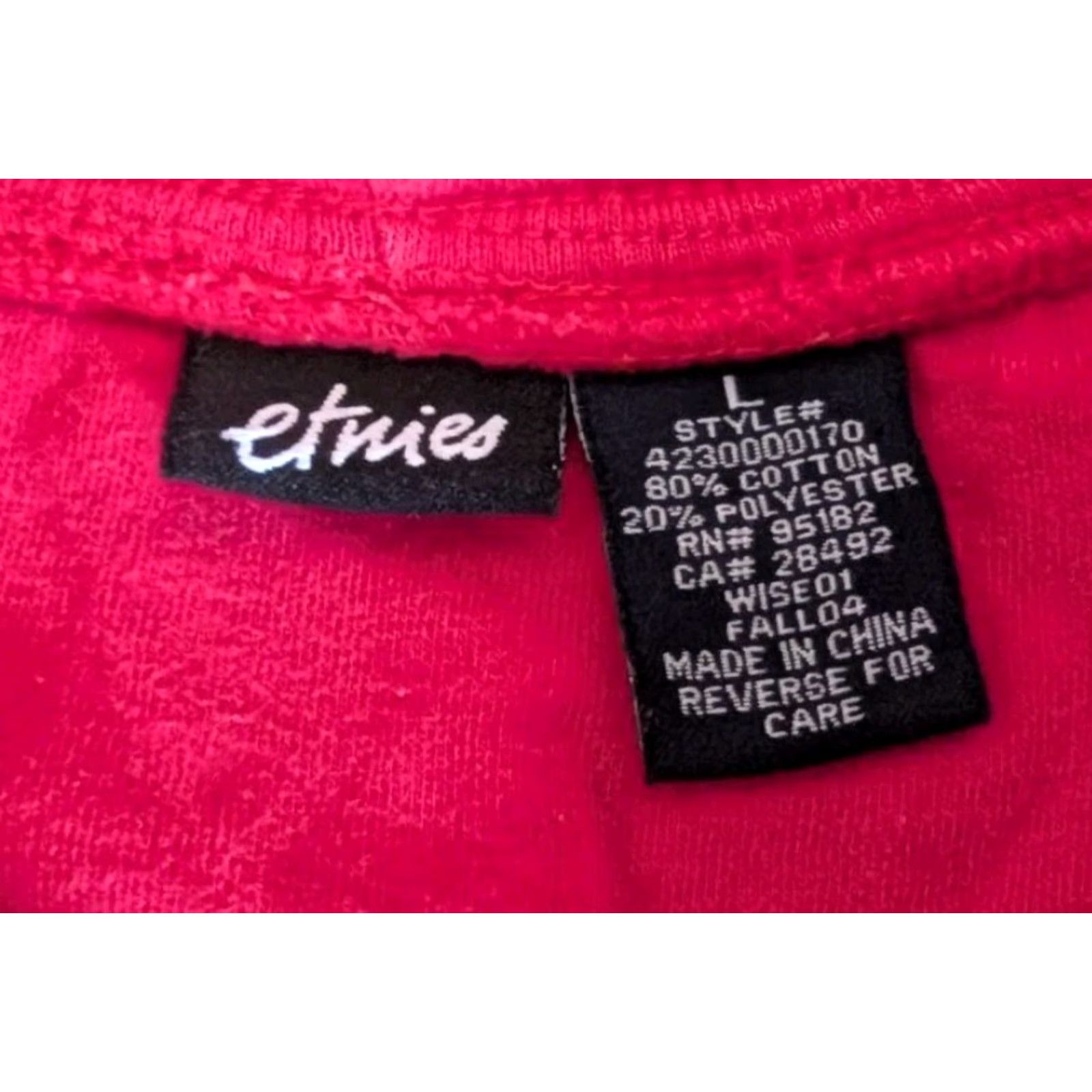 Etnies Etnies Women's Red Full Zip Hooded Sweatshirt Logo Script Distressed Size L Size L / US 10 / IT 46 - 7 Thumbnail