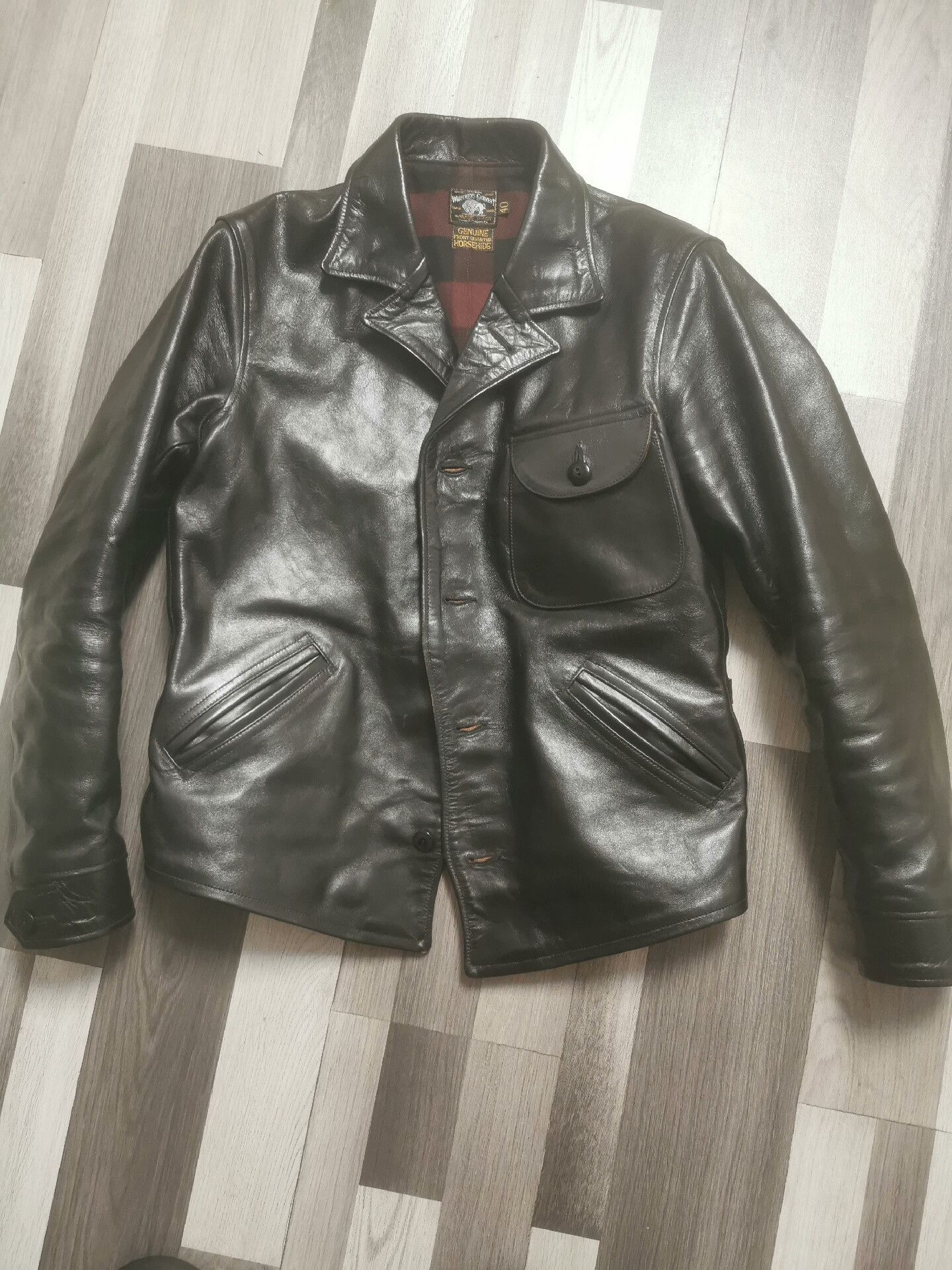 Freewheelers Classic Black Leather Jacket by Freewheelers Size US XXS / EU 40 - 1 Thumbnail