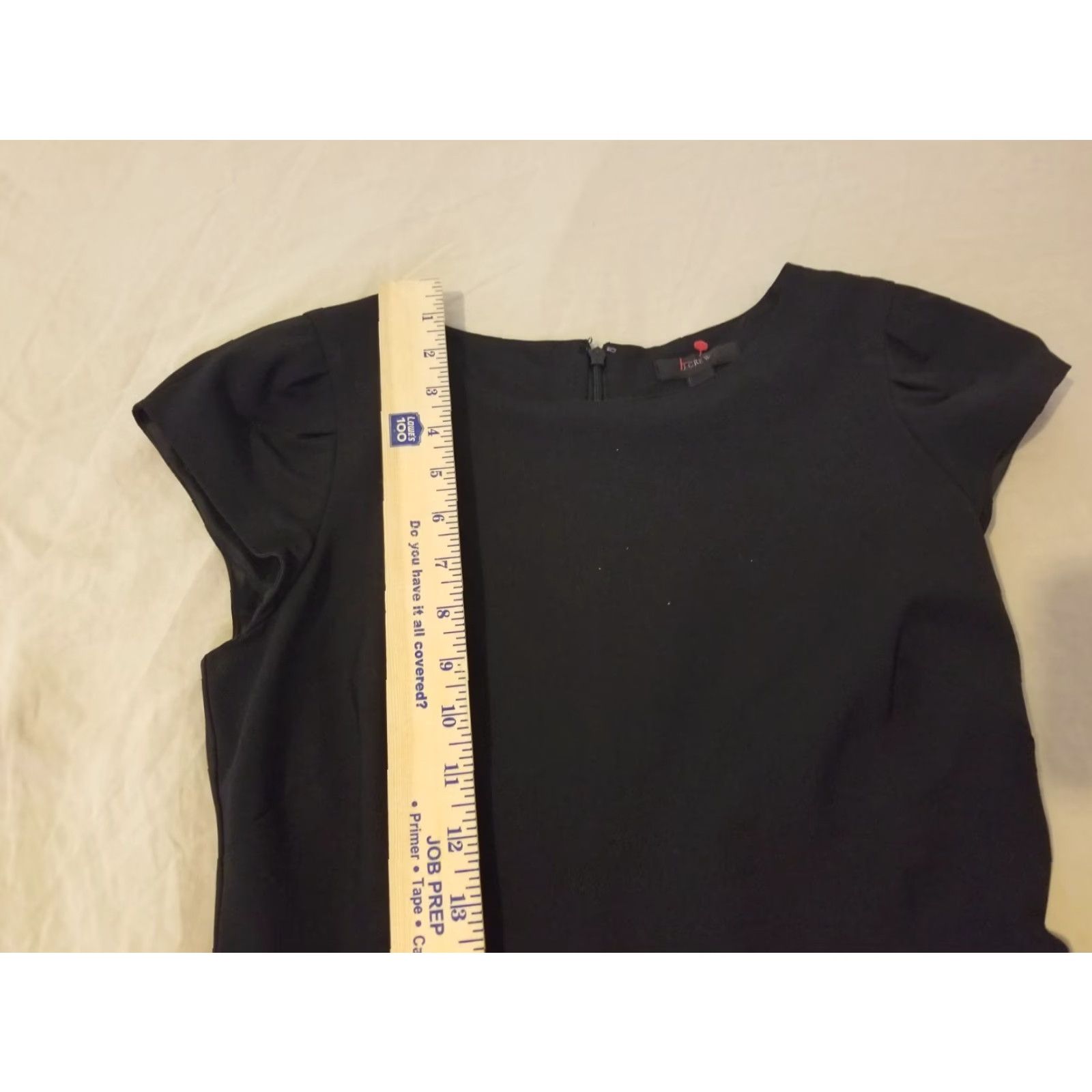 J.Crew Womens J. Crew Wool Dress 0 Black Cap Sleeve Pencil Dress Knee Length Lined Vintage No Size XS / US 0-2 / IT 36-38 - 5 Thumbnail