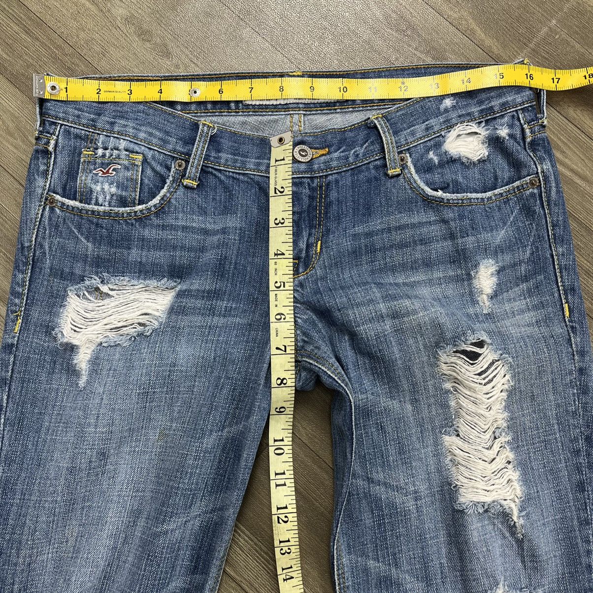Le Grande Bleu (L.G.B.) Crazy🔥 Hollister Distressed Bootcut Flared Jeans Lgb Style Size US 30 / EU 46 - 24 Thumbnail