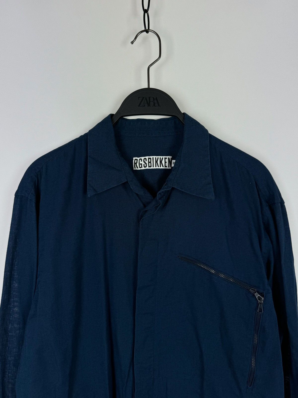Designer × Dirk Bikkembergs × Vintage Vintage Dirk Bikkembergs Zip Pocket Rare Buttons Up Shirt Size US M / EU 48-50 / 2 - 2 Thumbnail