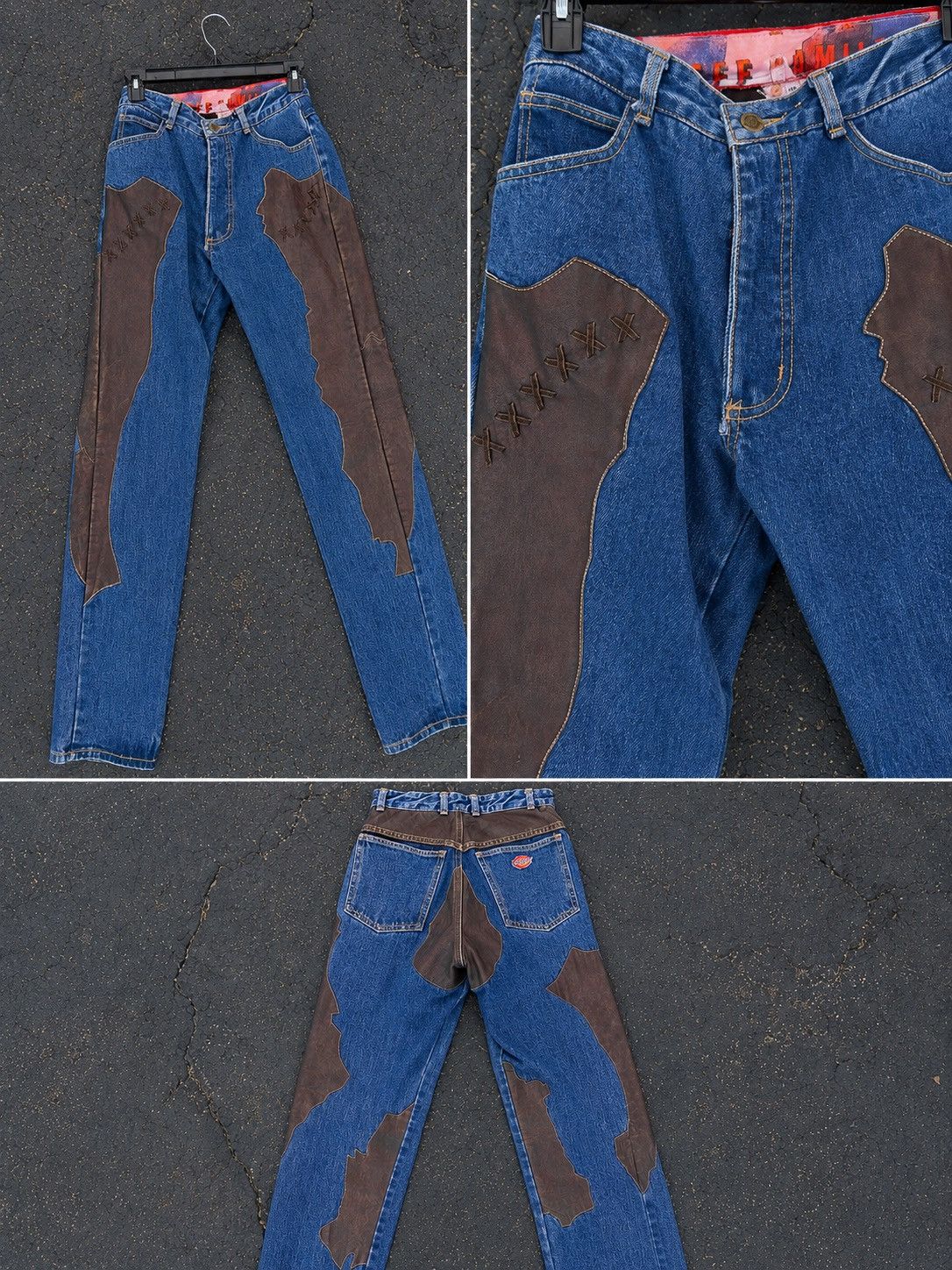 Jeff Hamilton Jeff Hamilton 90s blue denim jeans Size 29" - 2 Thumbnail