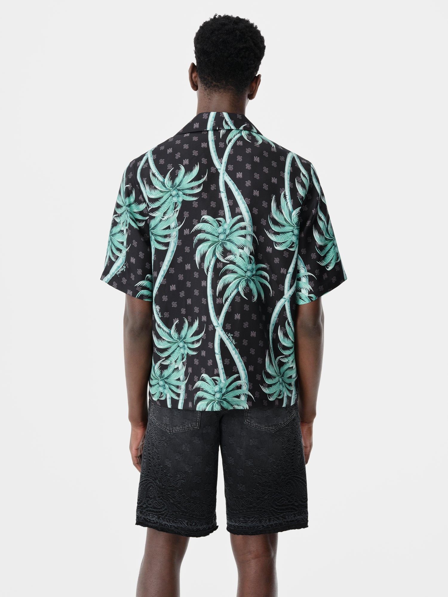 Amiri o1s1wg110625 Palm Tree Bowling Shirt in Multicolor Size US S / EU 44-46 / 1 - 3 Thumbnail