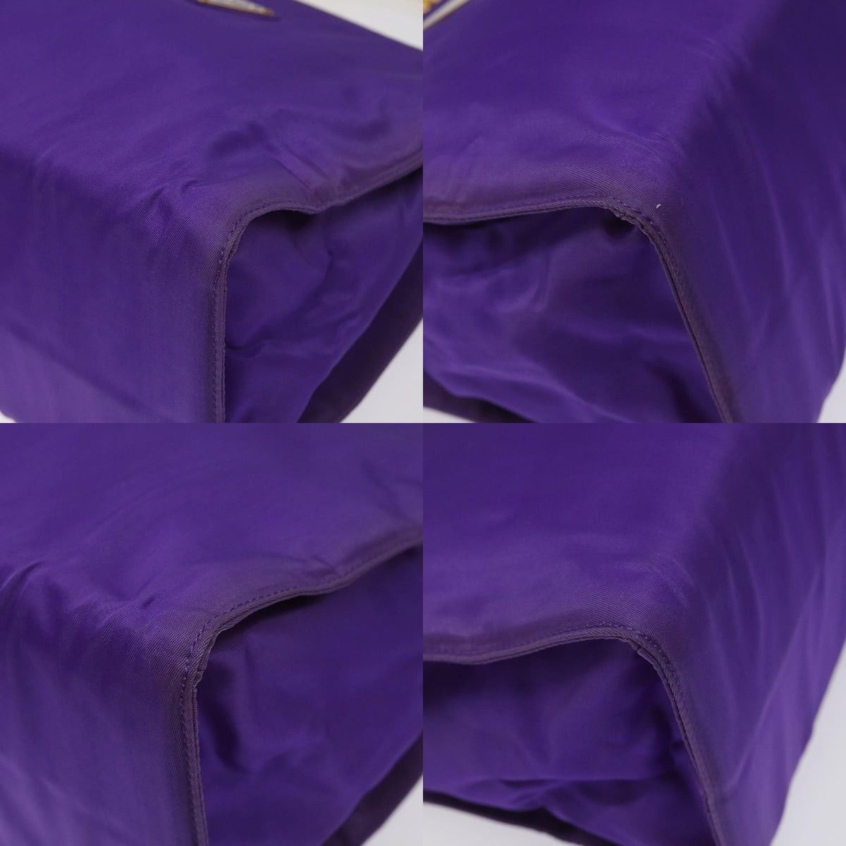 Prada PRADA Hand Bag Nylon Purple Gold Size ONE SIZE - 10 Thumbnail
