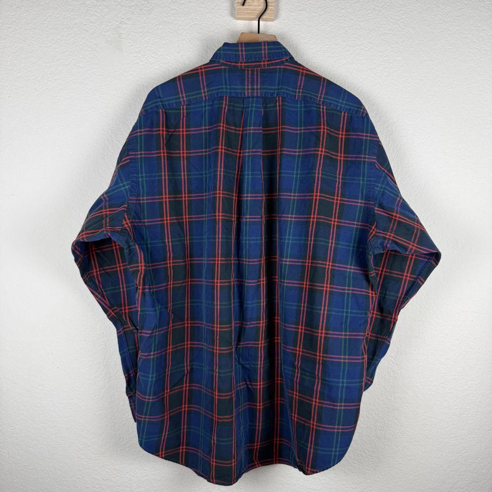 Lauren Ralph Lauren Ralph Lauren Shirt Men's XL Navy Blake 100% Cotton Stripe Size US XL / EU 56 / 4 - 5 Thumbnail