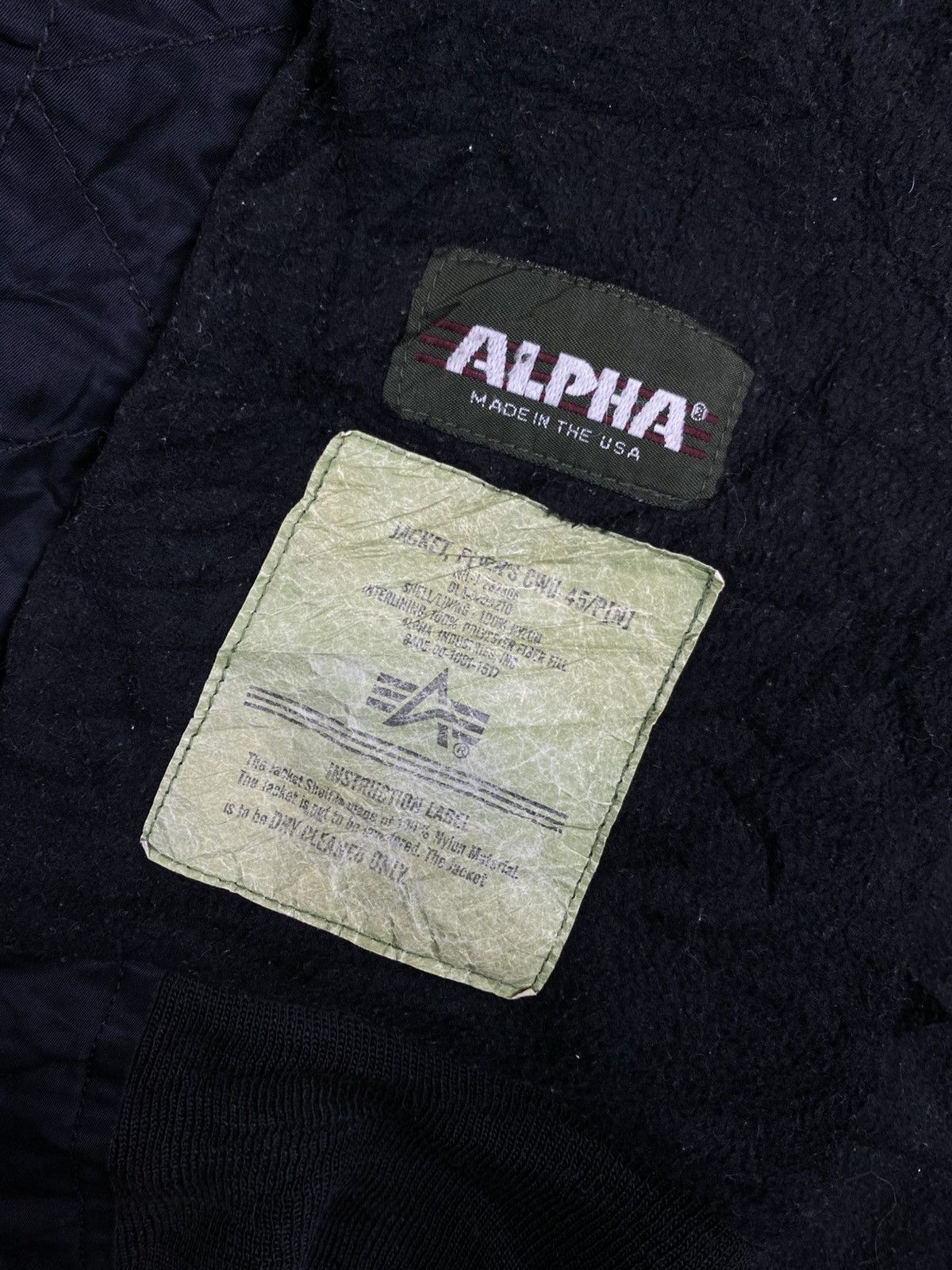 Alpha Industries 🔥STEAL Vintage Alpha Industries Leather Collar Bomber Jacket Size US XL / EU 56 / 4 - 13 Thumbnail