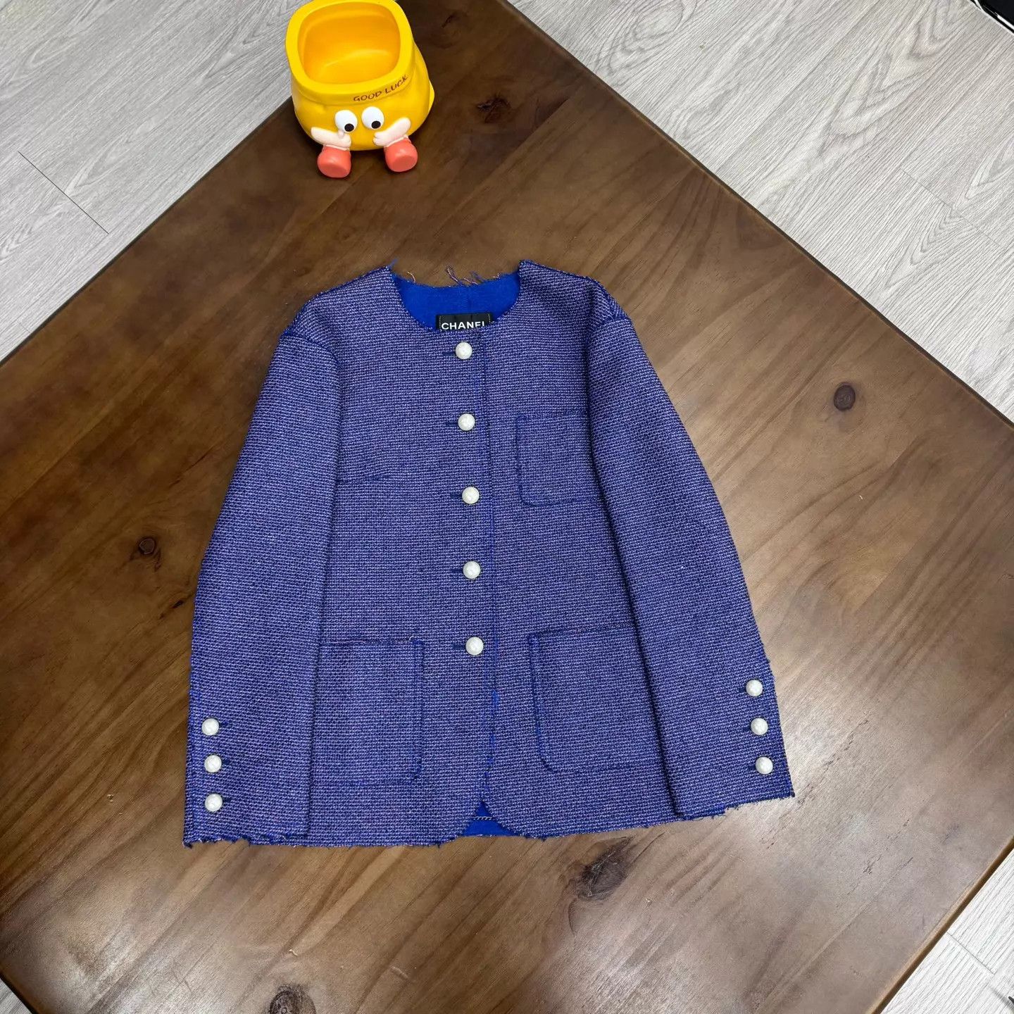Chanel Chanel Purple Pearl-Buttoned Jacket 34 Size XS / US 0-2 / IT 36-38 - 1 Thumbnail