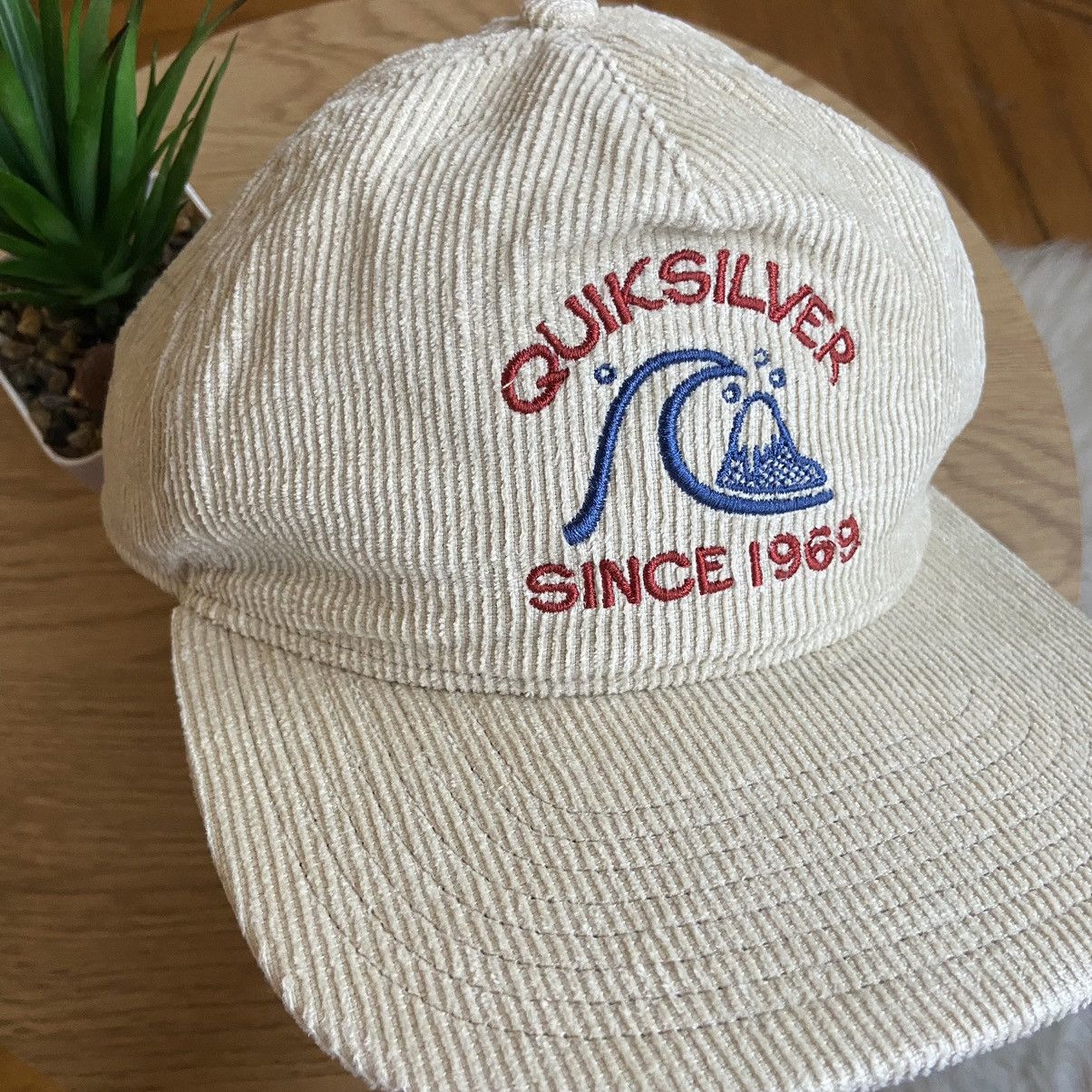 Quiksilver 📌 Quiksilver Corduroy Embroided Logo Cap Size ONE SIZE - 4 Thumbnail