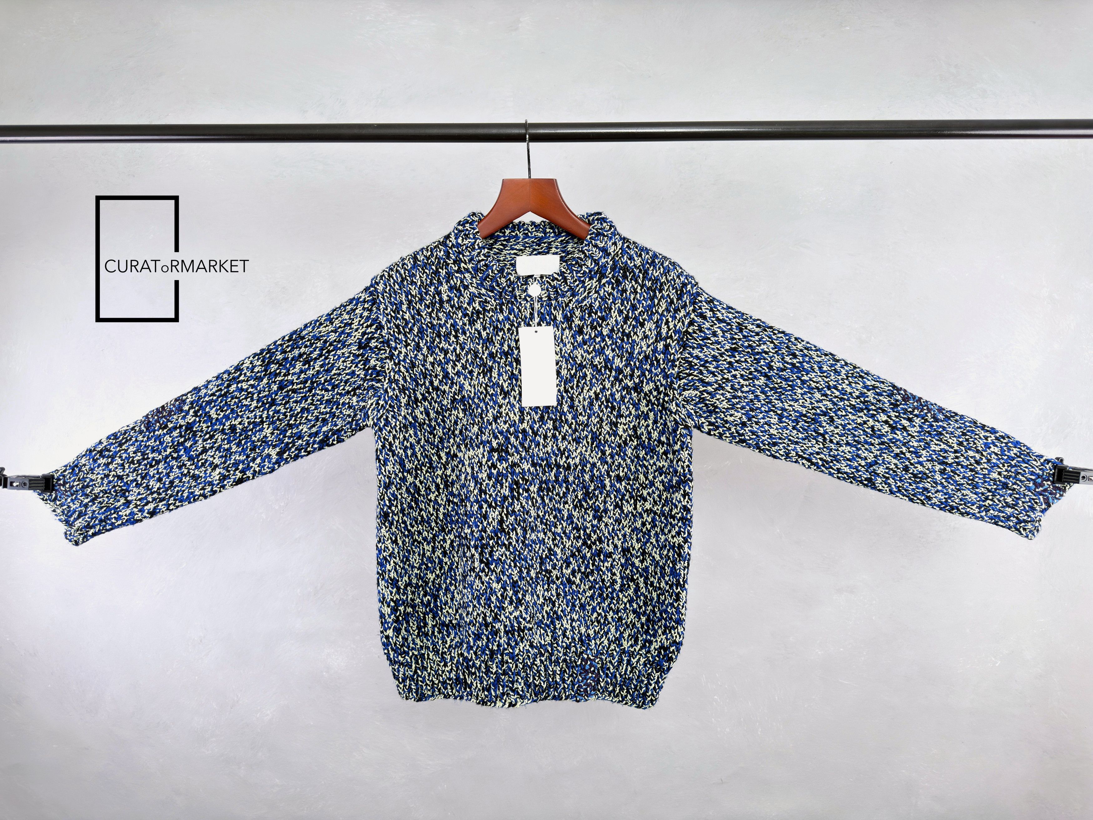 Maison Margiela Handmade Wool Mouline Knit Stitch Embroidered Sweater SS22 Size US S / EU 44-46 / 1 - 1 Thumbnail