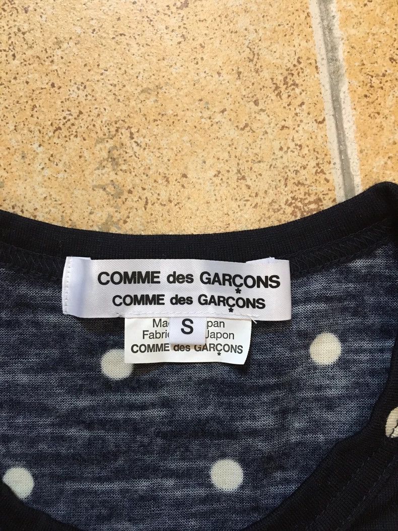 Comme des Garcons Comme Des Garcons Blue polka dot cashmere cardigan 2506-Nex Size S / US 4 / IT 40 - 2 Thumbnail