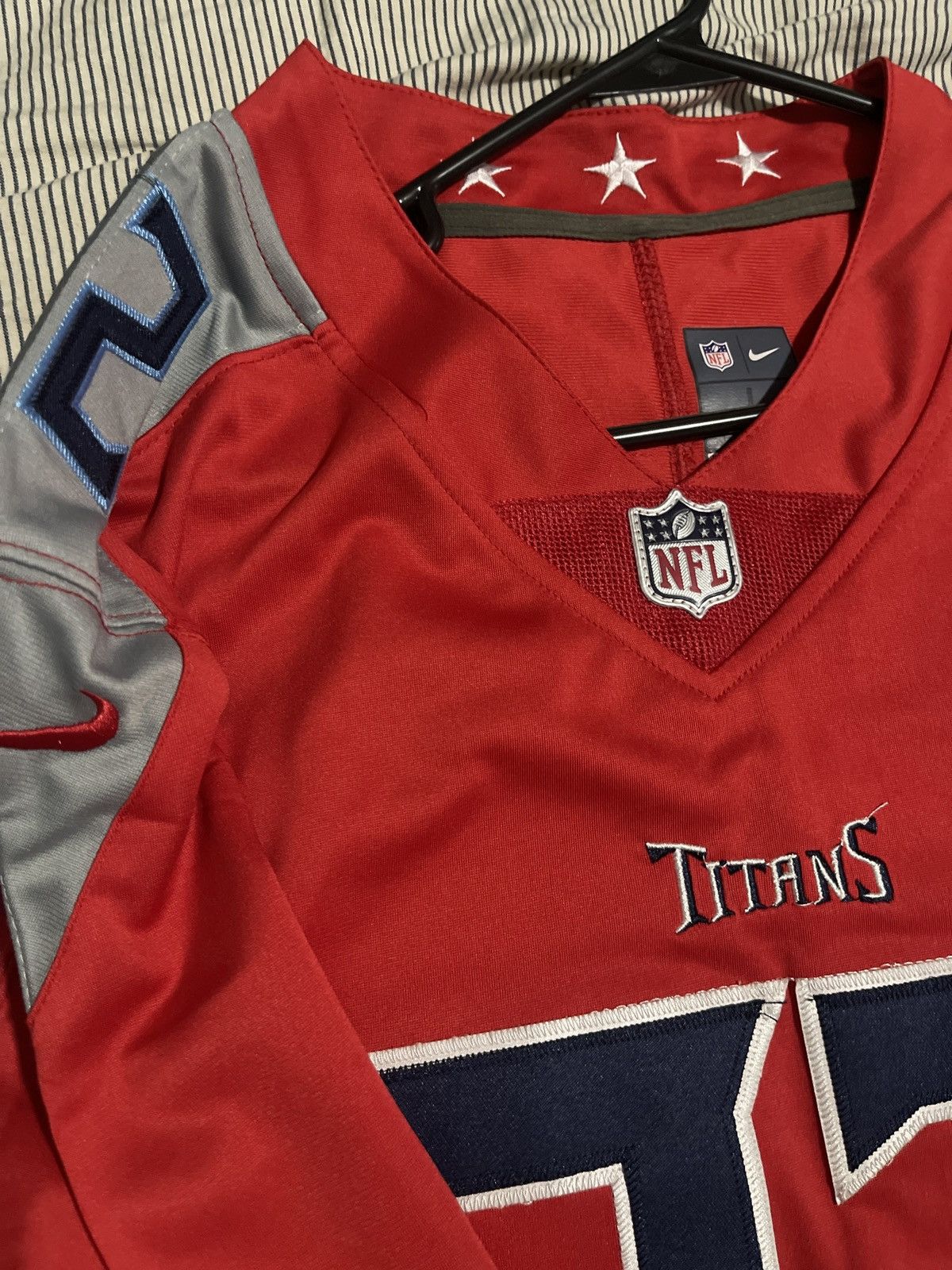 Nike Derrick Henry Tennessee Titans Red Jersey New Sz Large