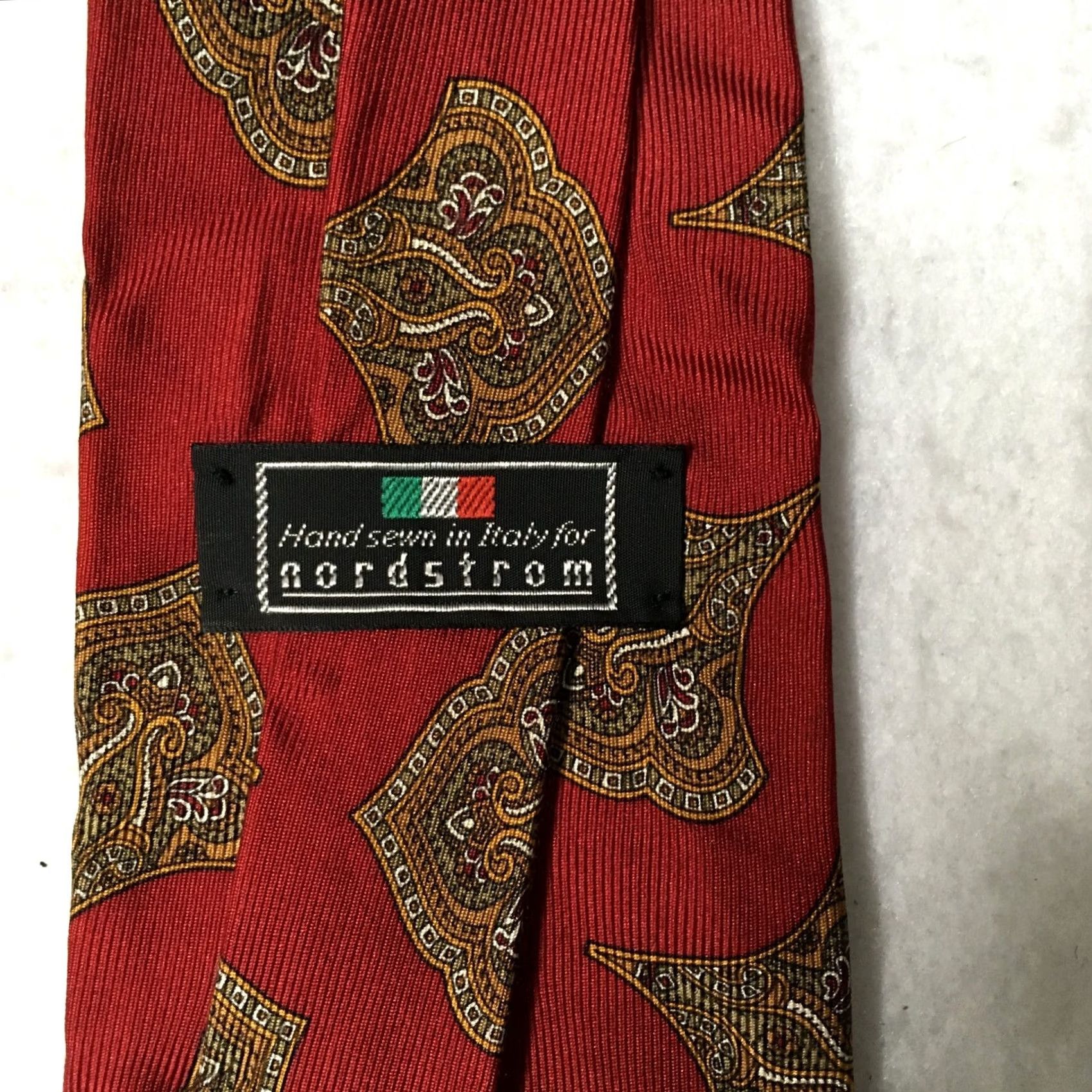 Nordstrom Nordstrom Silk Tie Fancy Gentleman abstract drop diagram realm Red Size ONE SIZE - 4 Thumbnail