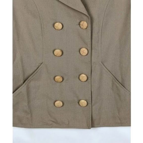 Maison Margiela VINTAGE Maison Martin Margiela Women's Jacket Coat Pea Brown 100% Cotton Button Size 4 Italy 42 Size S / US 4 / IT 40 - 4 Thumbnail