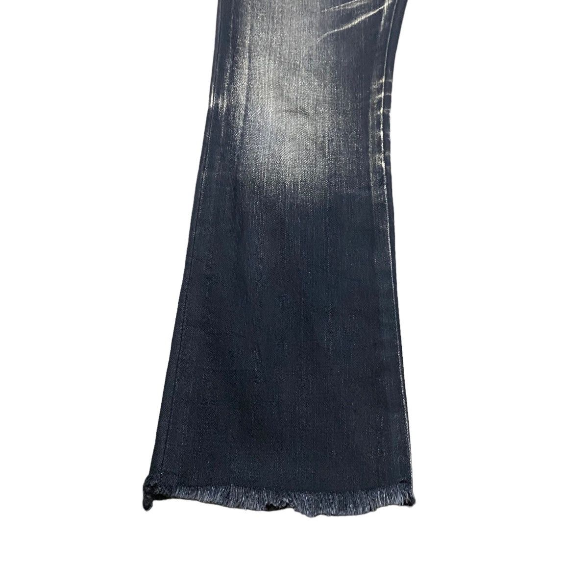 Tornado Mart Tornado Mart Clawmark Black Denim Cropped Jeans Distressed Size US 30 / EU 46 - 7 Thumbnail