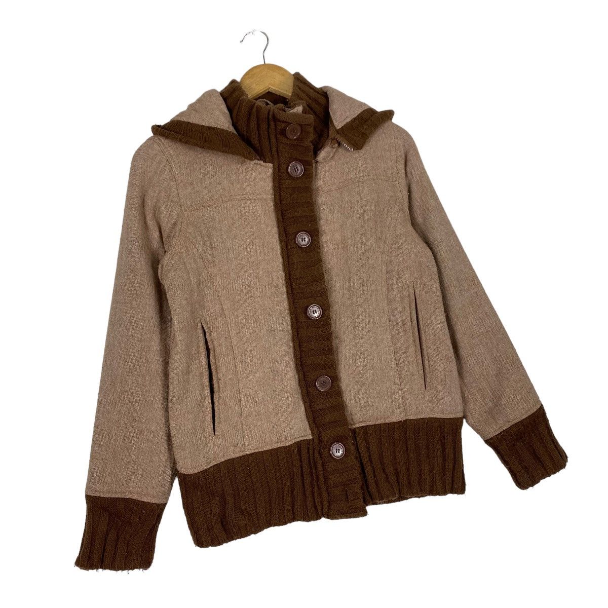 Japanese Brand × Woolrich Woolen Mills Vintage Woolrich Plaid Button Varsity Hoodie Size M Size US M / EU 48-50 / 2 - 3 Thumbnail
