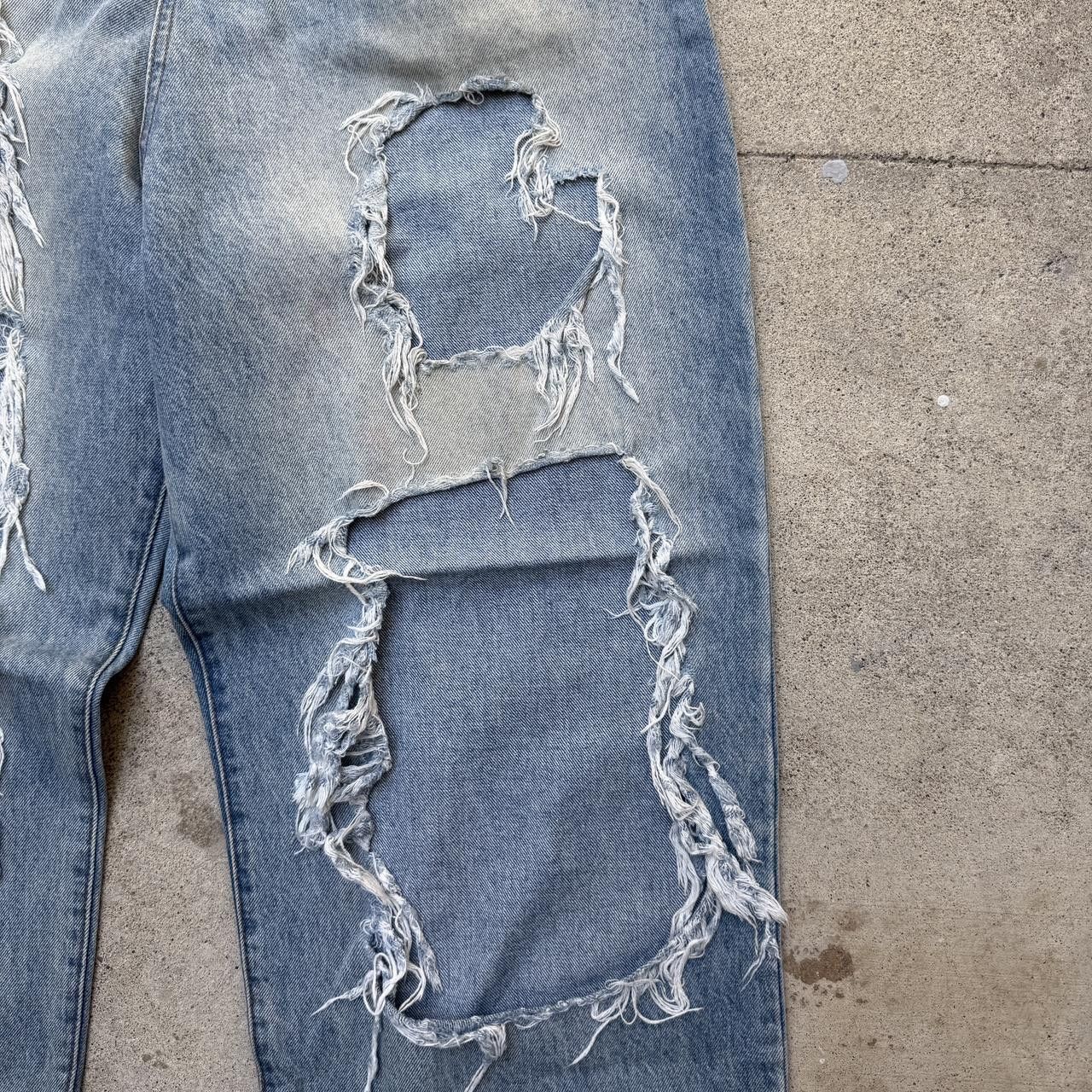 basketcase gallery Basketcase Gallery LAX Blowout denim Jeans Destroyed 34 Size US 34 / EU 50 - 3 Thumbnail