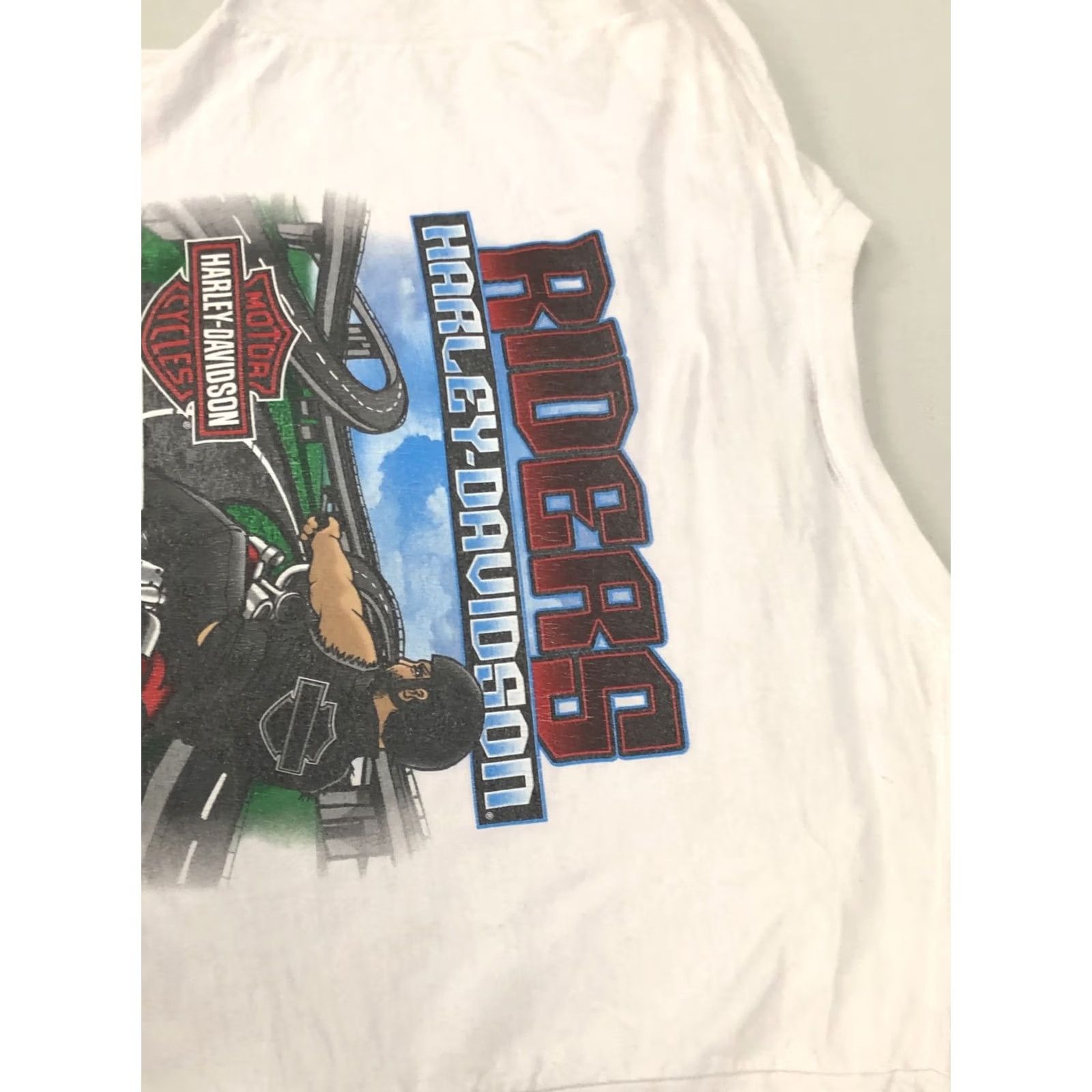 Harley Davidson Harley-Davidson Shirt Motorcycle Graphic Print Long Sleeve Double-Sided 2011 2018 Birmingham AL White L Mens Size US L / EU 52-54 / 3 - 4 Thumbnail
